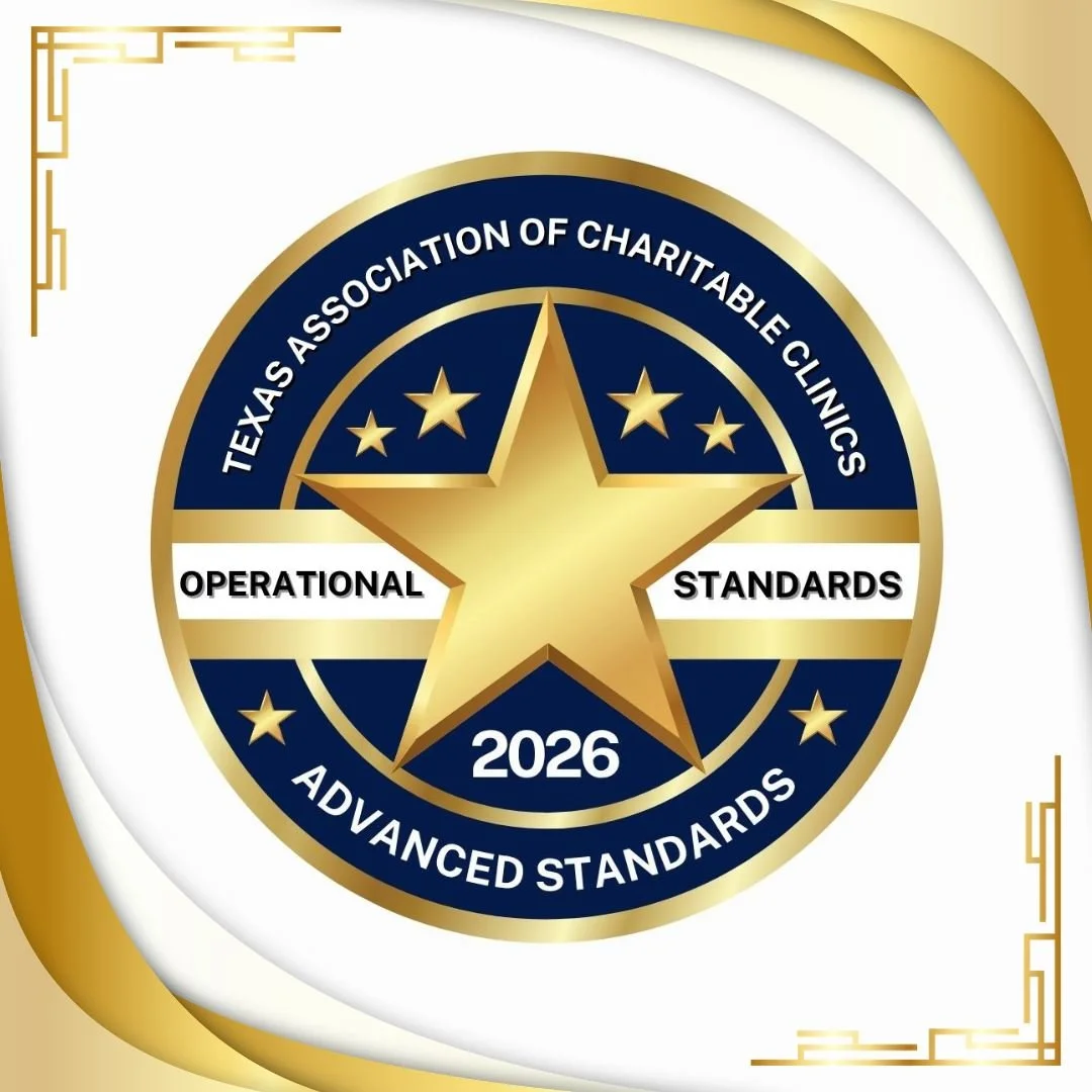 🏅 CommonGood Medical is officially a TXACC Gold Seal clinic!

We&rsquo;re proud to share that CommonGood Medical has officially earned the TXACC Gold Seal from the Texas Association of Charitable Clinics!

This recognition reflects something deeply 