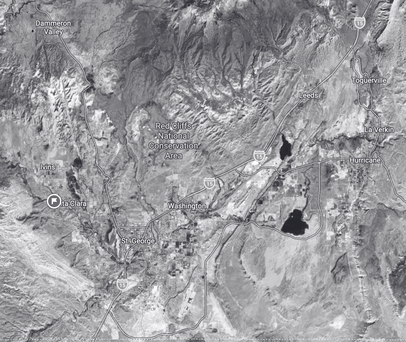 Map of mobile car detailing in St. George Utah and the surrounding area