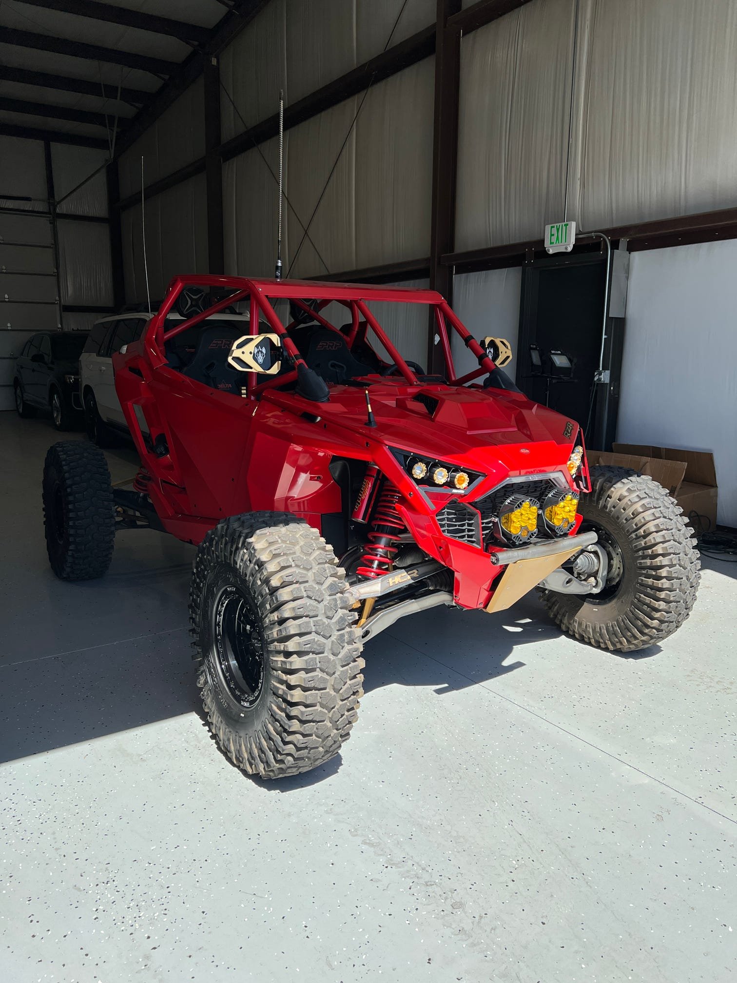 Red UTV freshly detailed by a mobile detailer in St George, Utah.