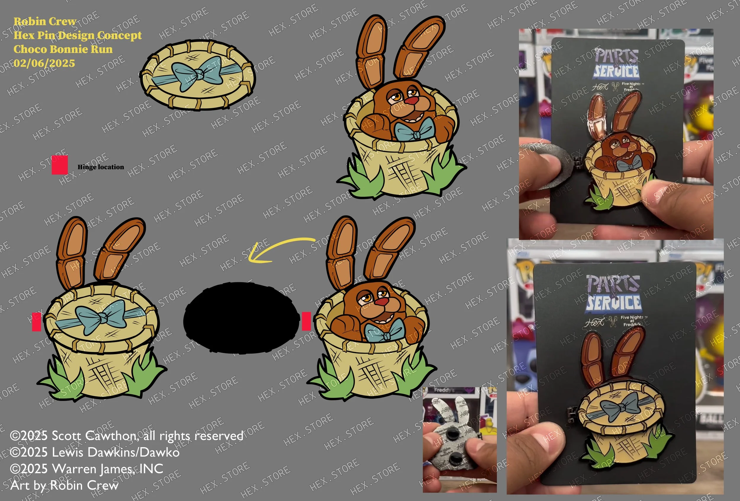 Client - Hex_enamel pin - chocolate bonnie pin.jpg