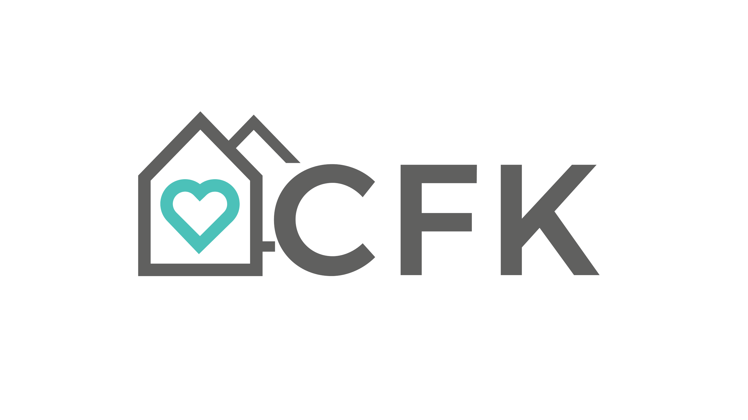 Company logo with house outline and a heart inside, accompanied by the text 'CENEK' in bold gray letters.