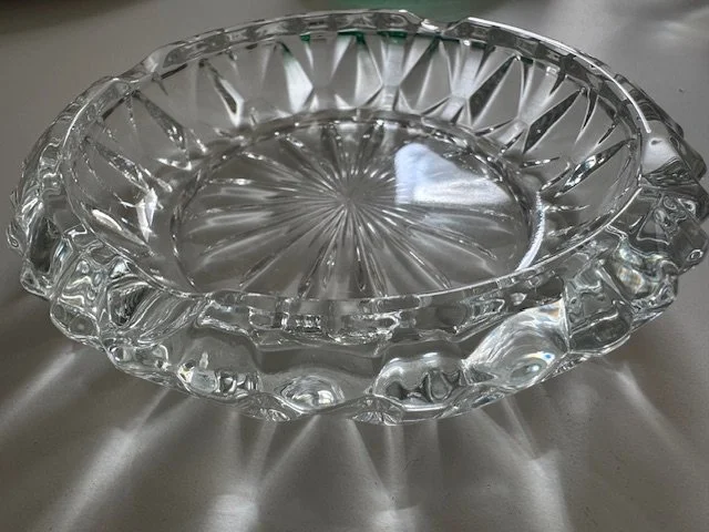 Vintage Pressed Glass  Ashtray