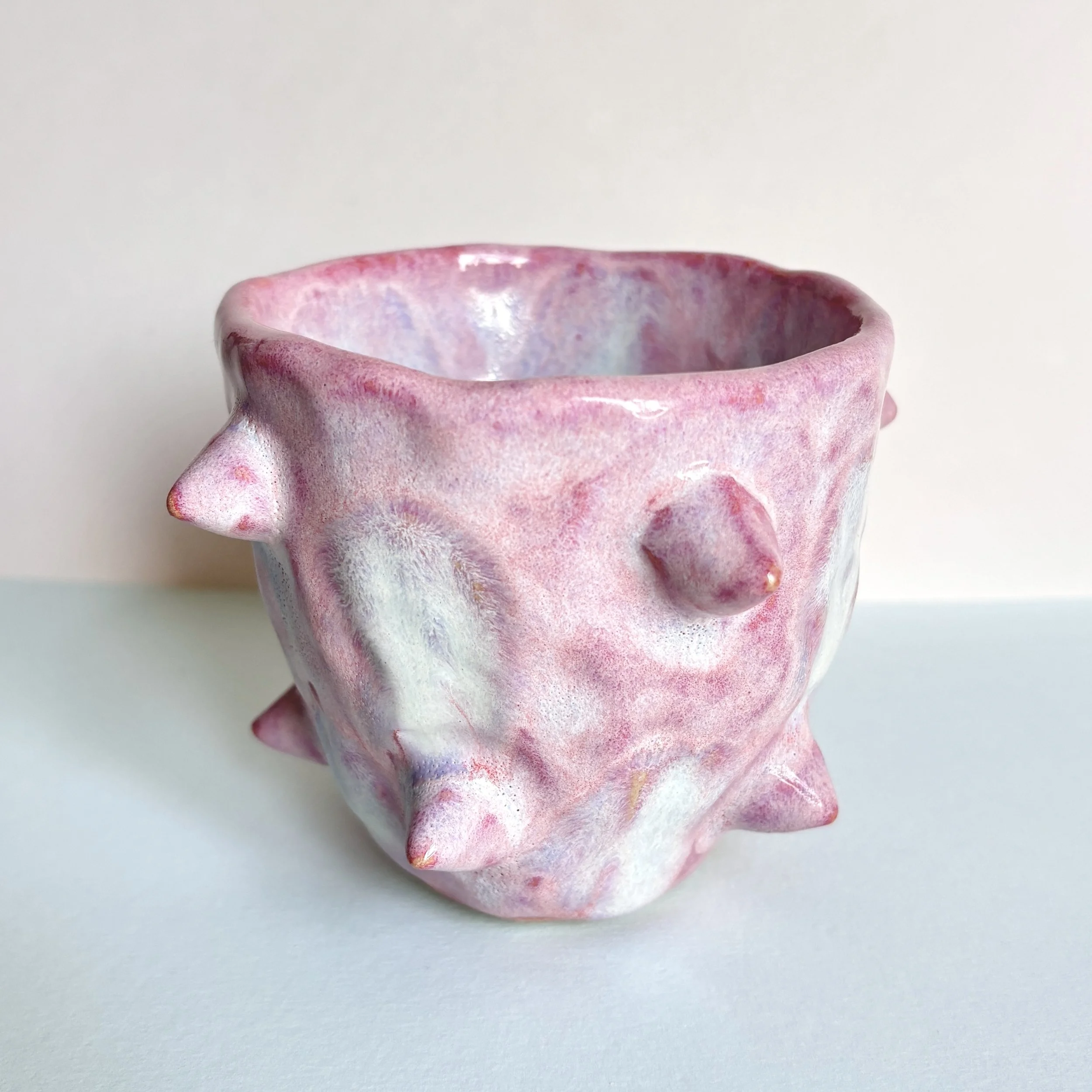 pink a dot spike mug