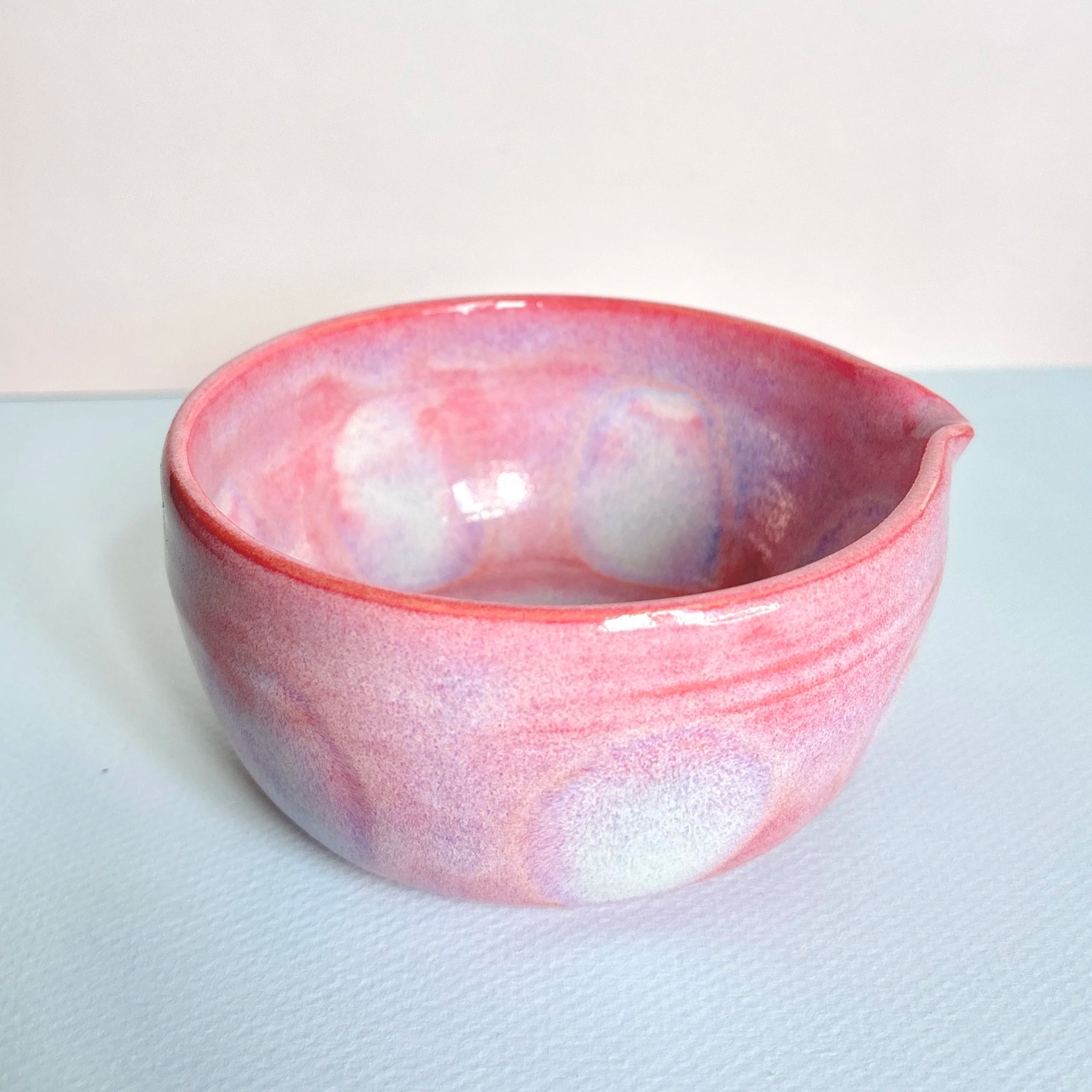 pink dot matcha bowl 2