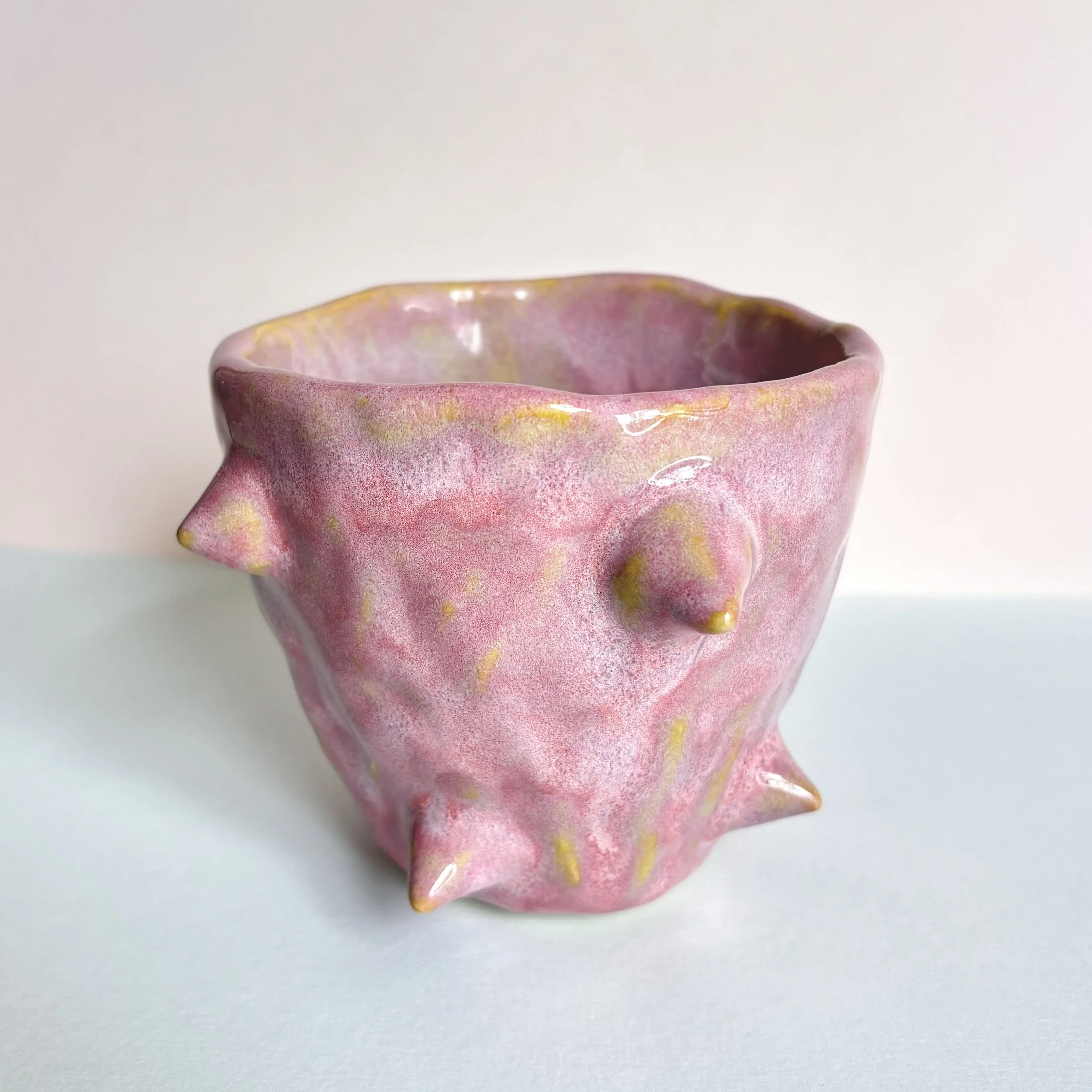 green moss spike mug