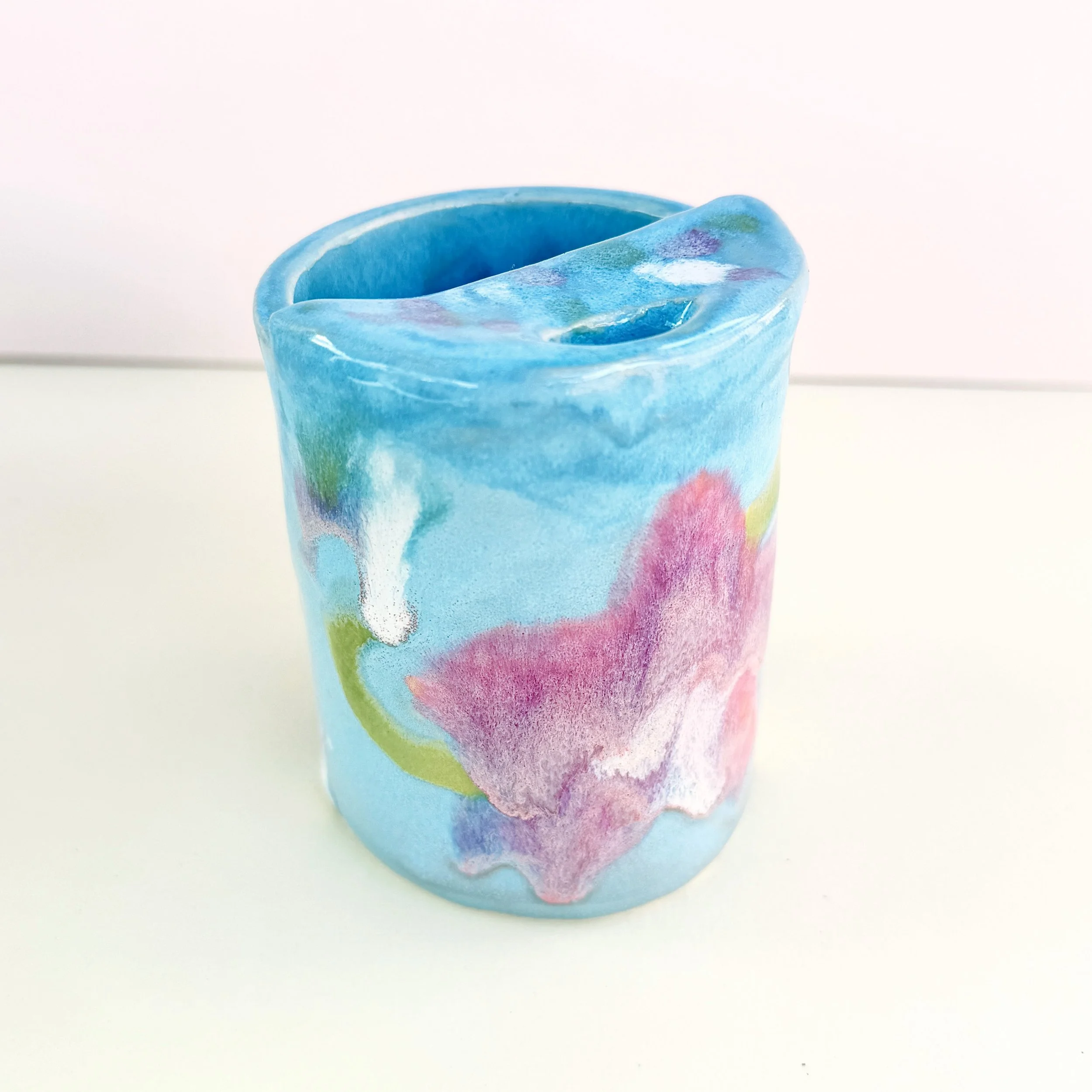 blue to go cup