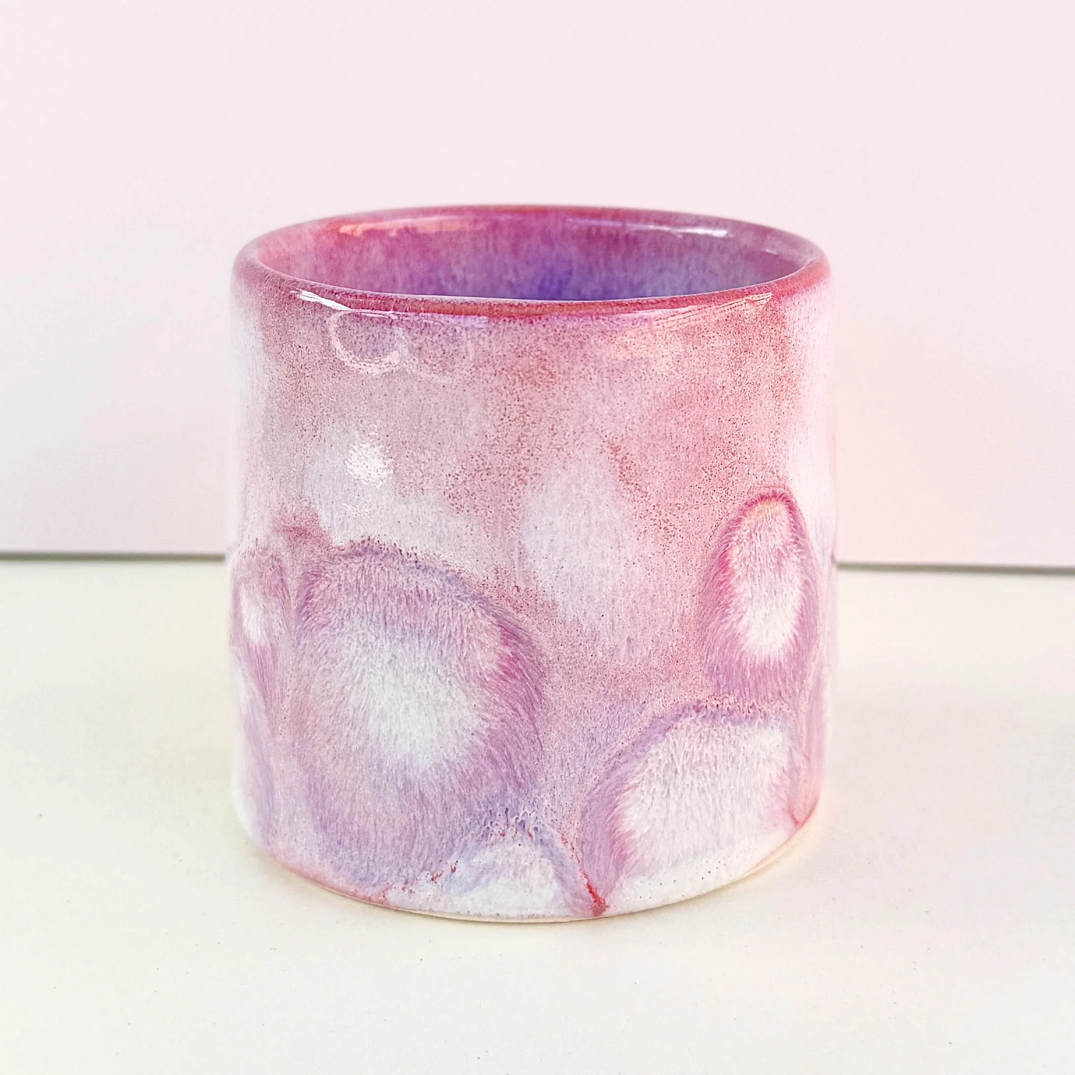 pink candy cup