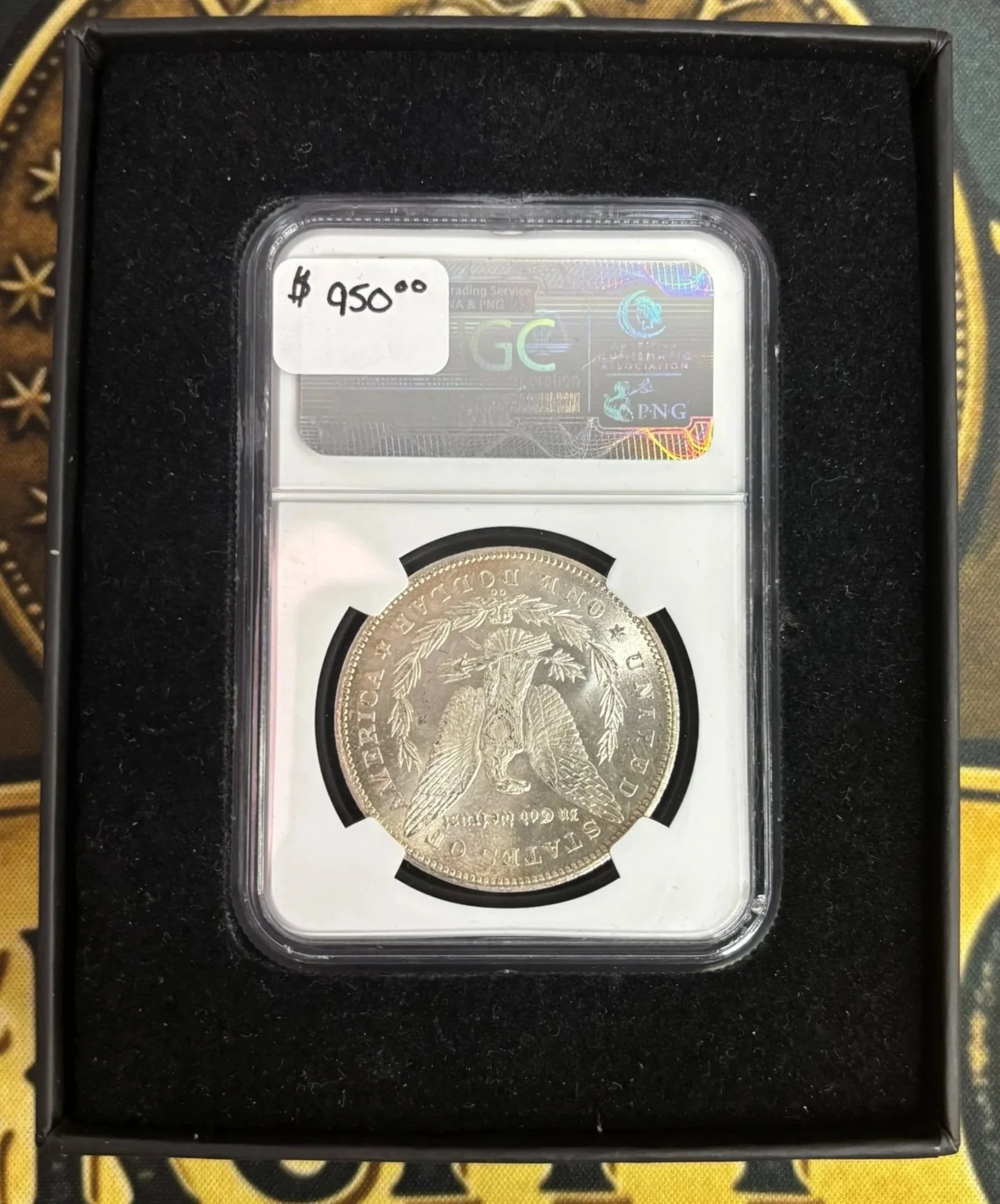 Graded coins and numismatics for sale.