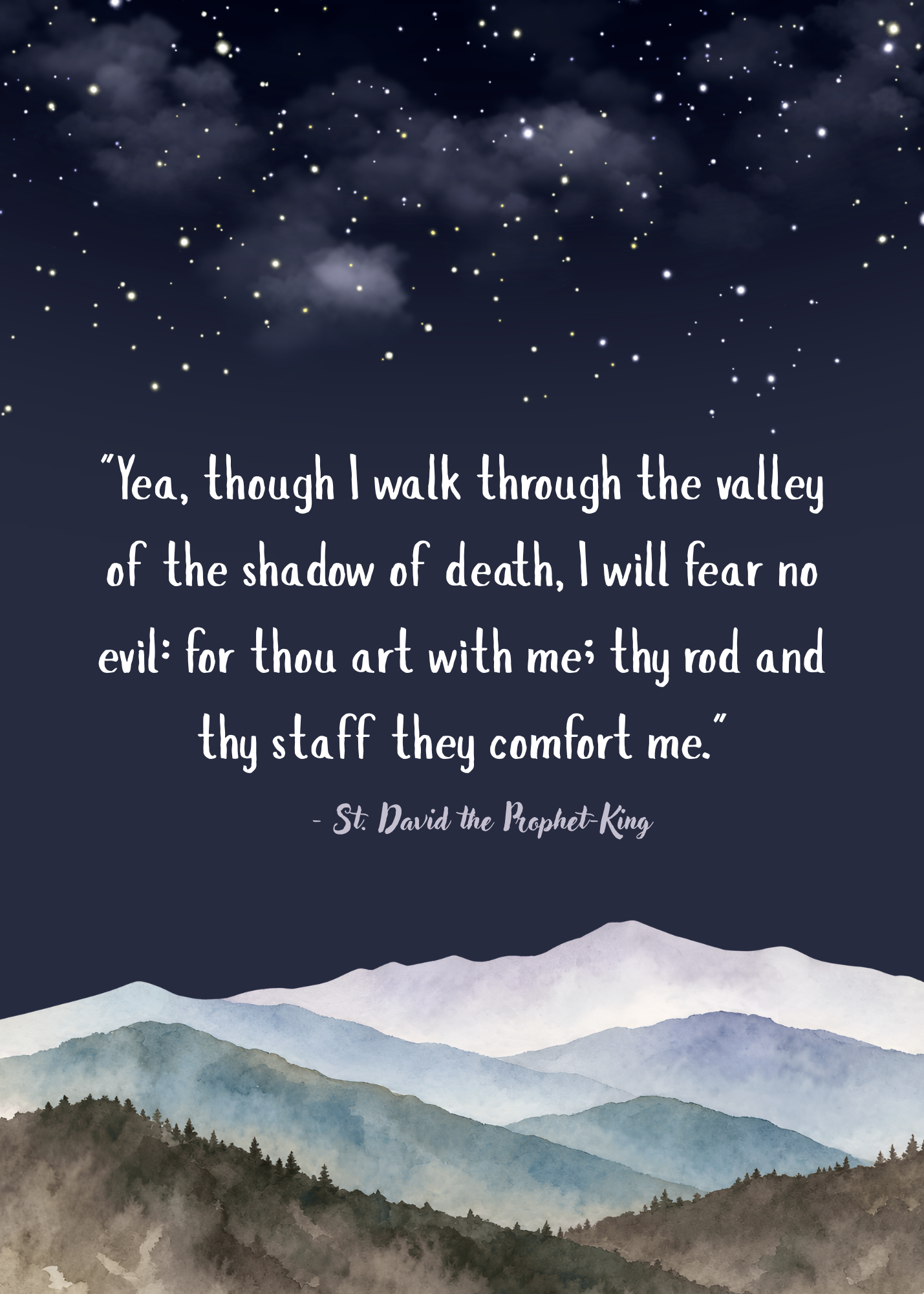 St. David the Prophet King Quote