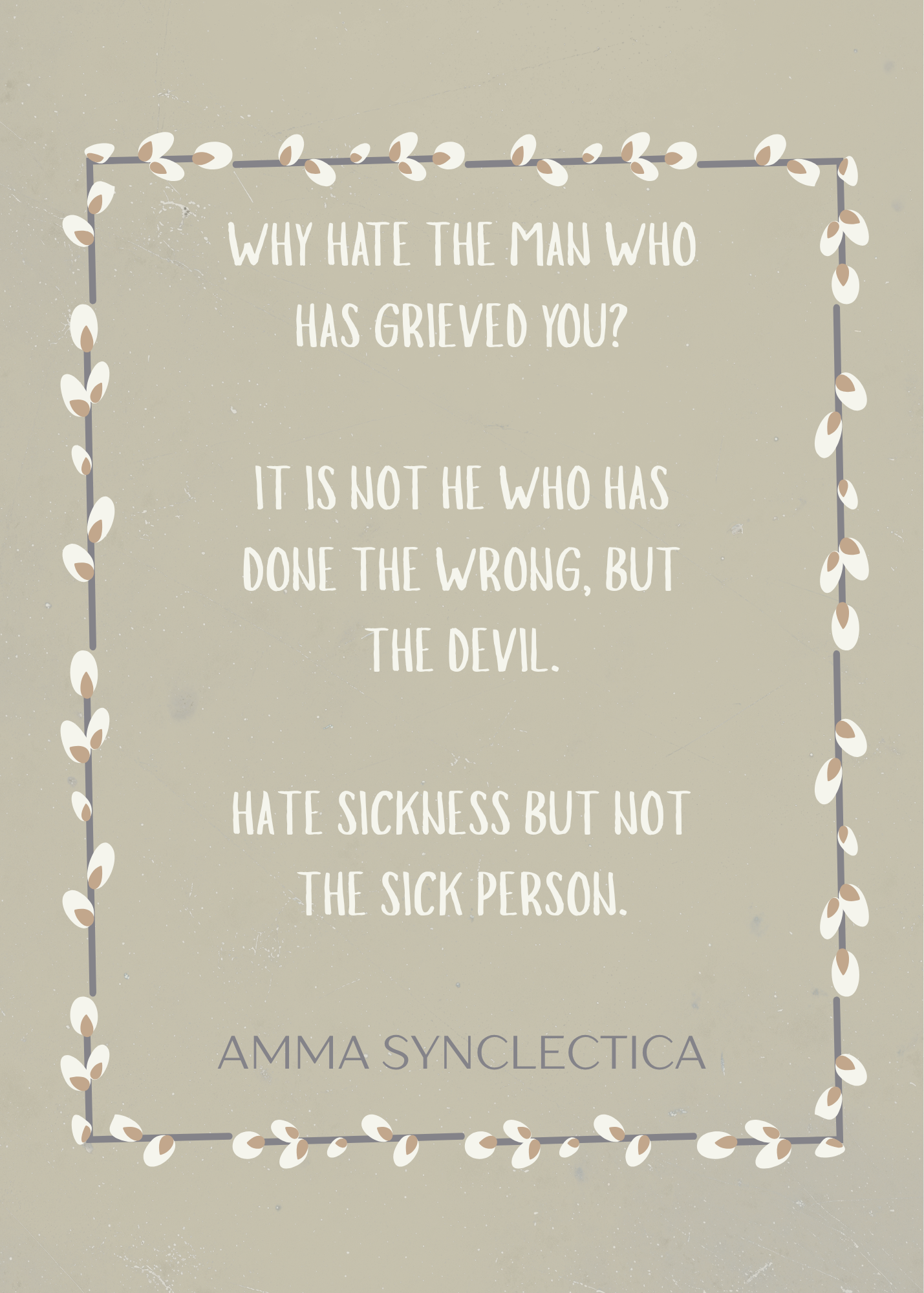 Amma Synclectica Quote