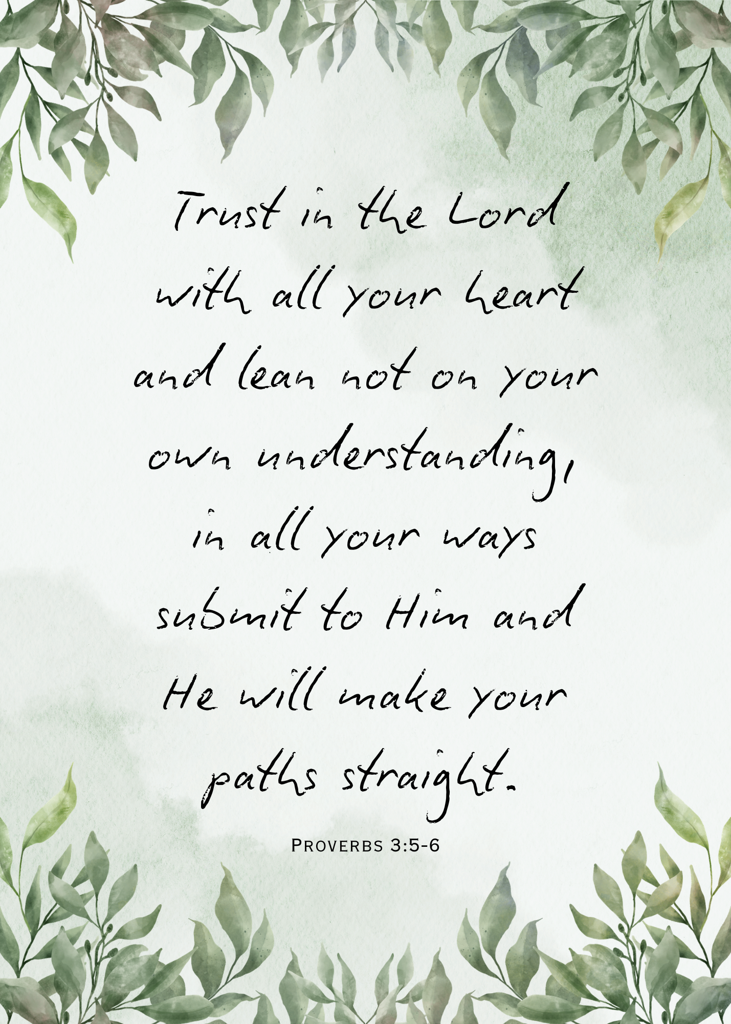 Proverbs 3:5-6