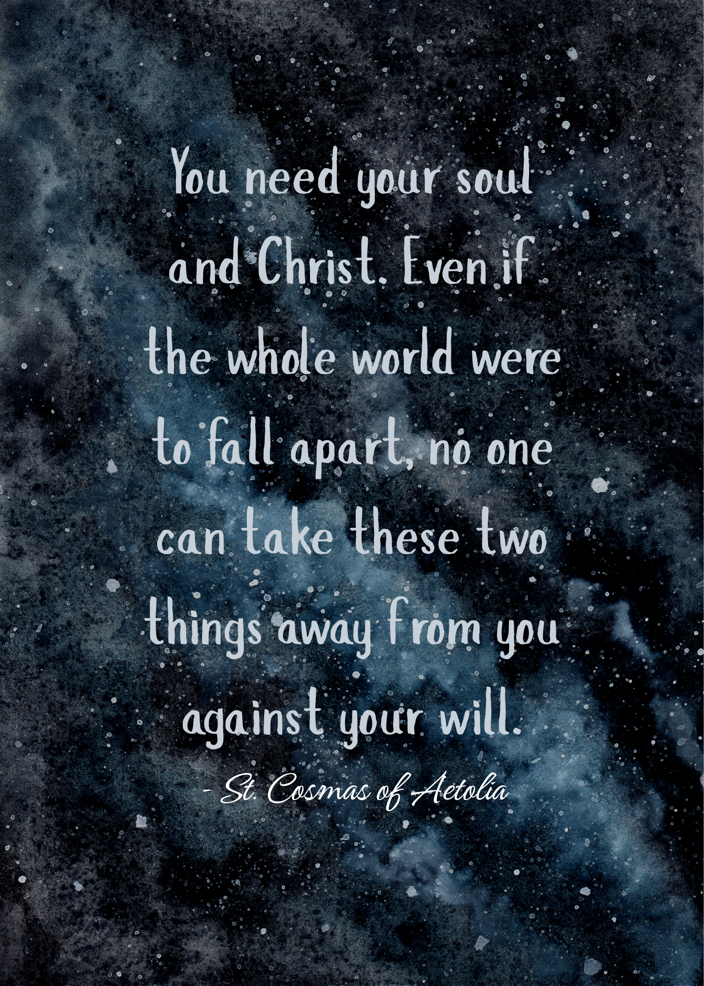 St. Cosmas of Aetolia Quote