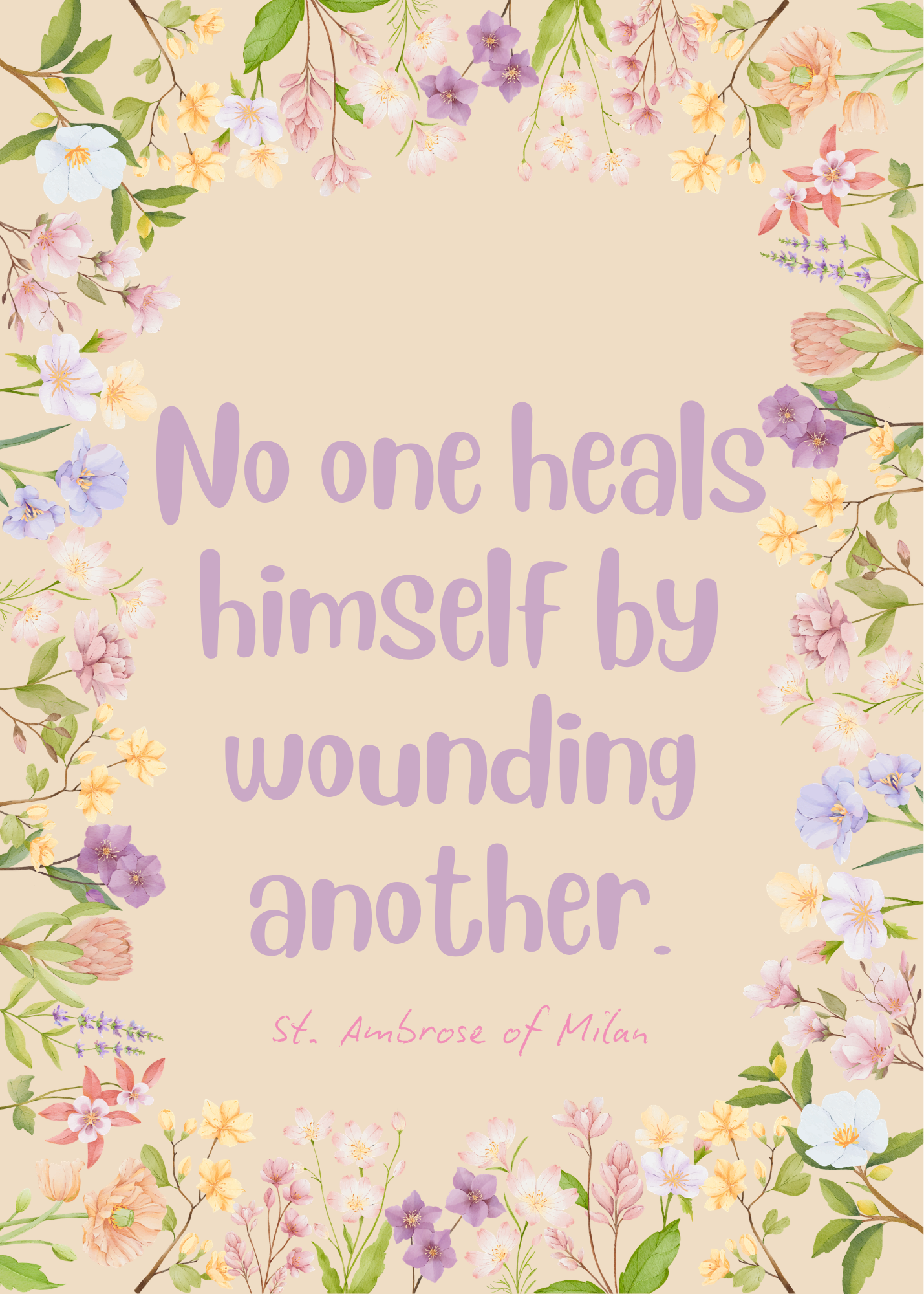 St. Ambrose Quote