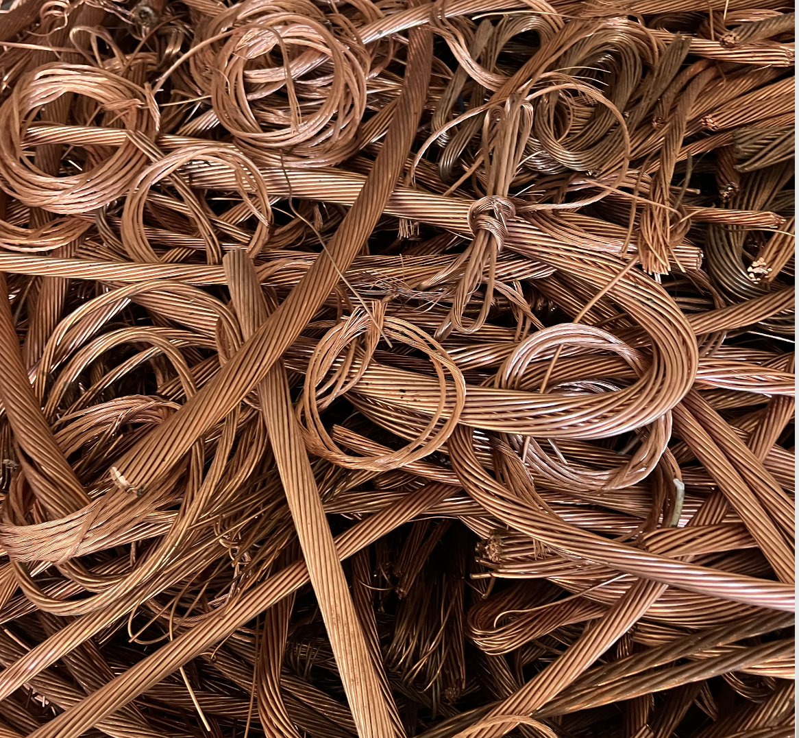 Bare bright copper scrap metal
