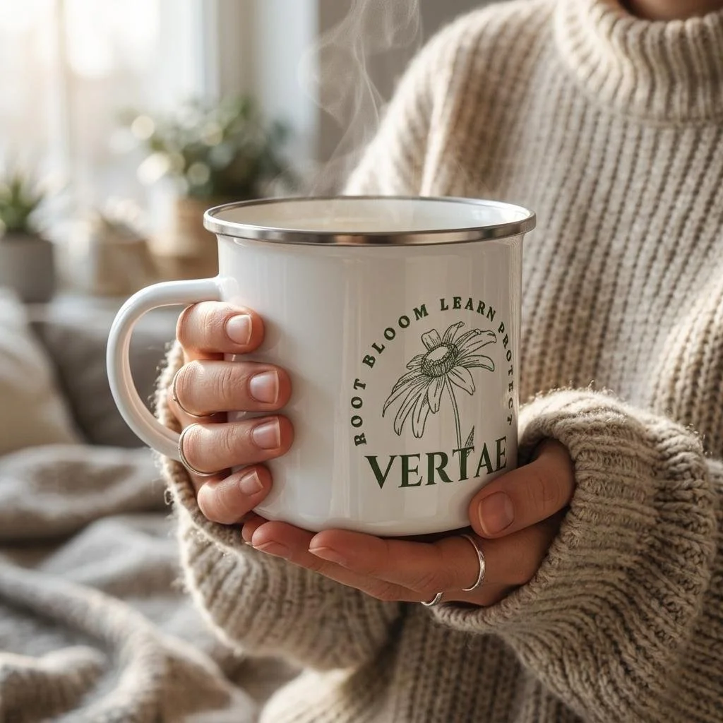 VERTAE — Classic Camping Enamel Mug, 12oz