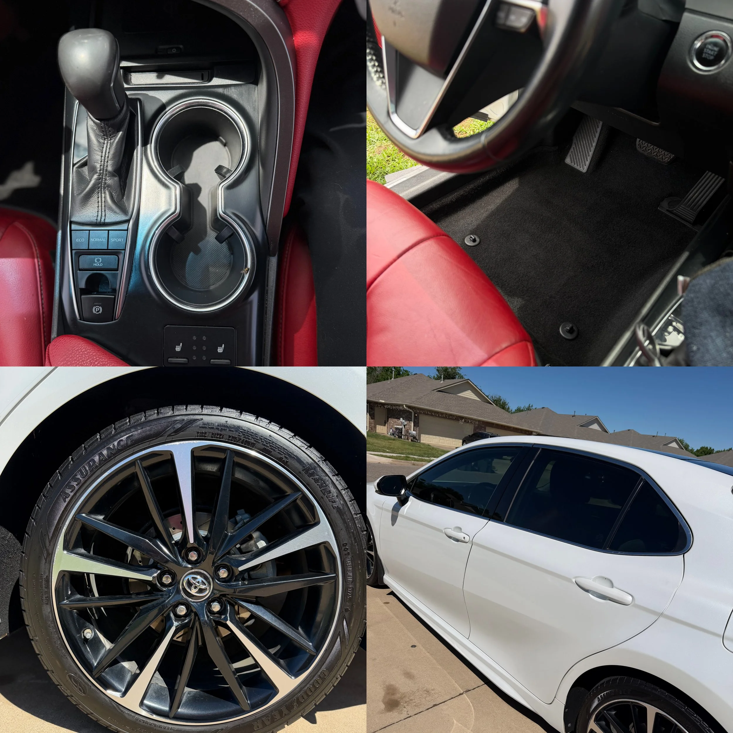 Comparison of a car's interior and exterior, detailed by K&B Total Care