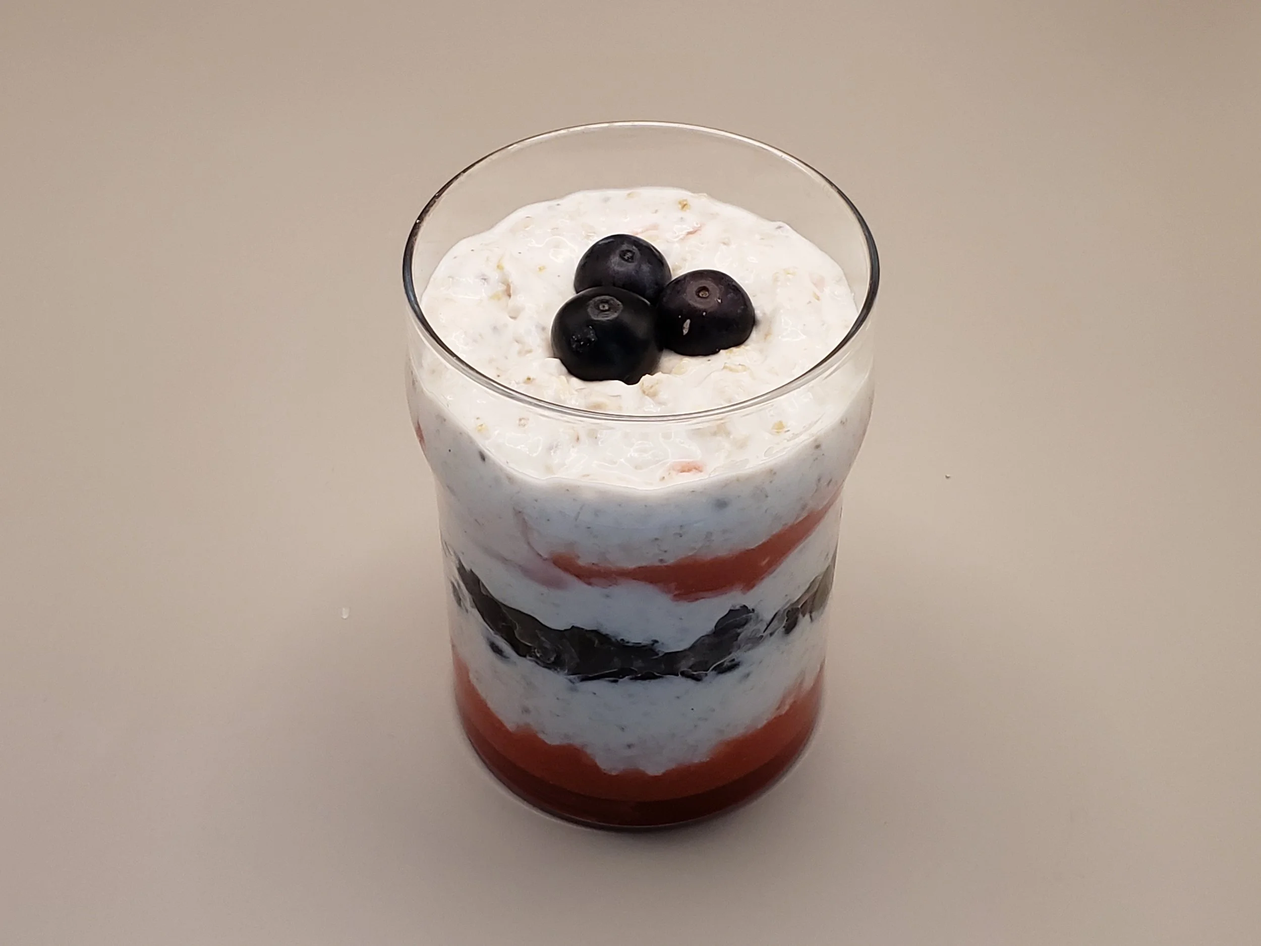 Red, White & Blue Overnight Oats