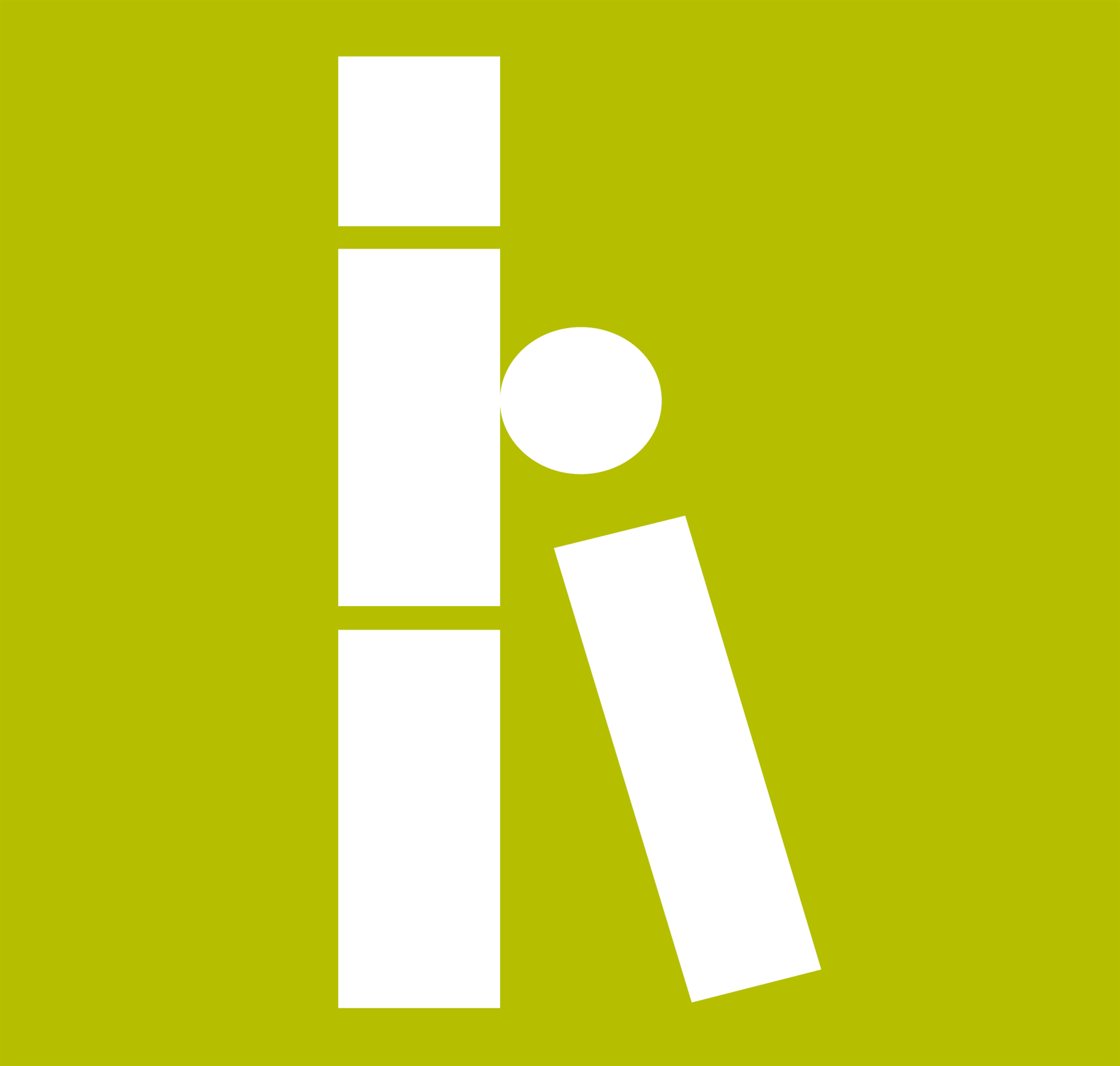 Green background with large white exclamation mark and letter 'Q' overlapping each other.