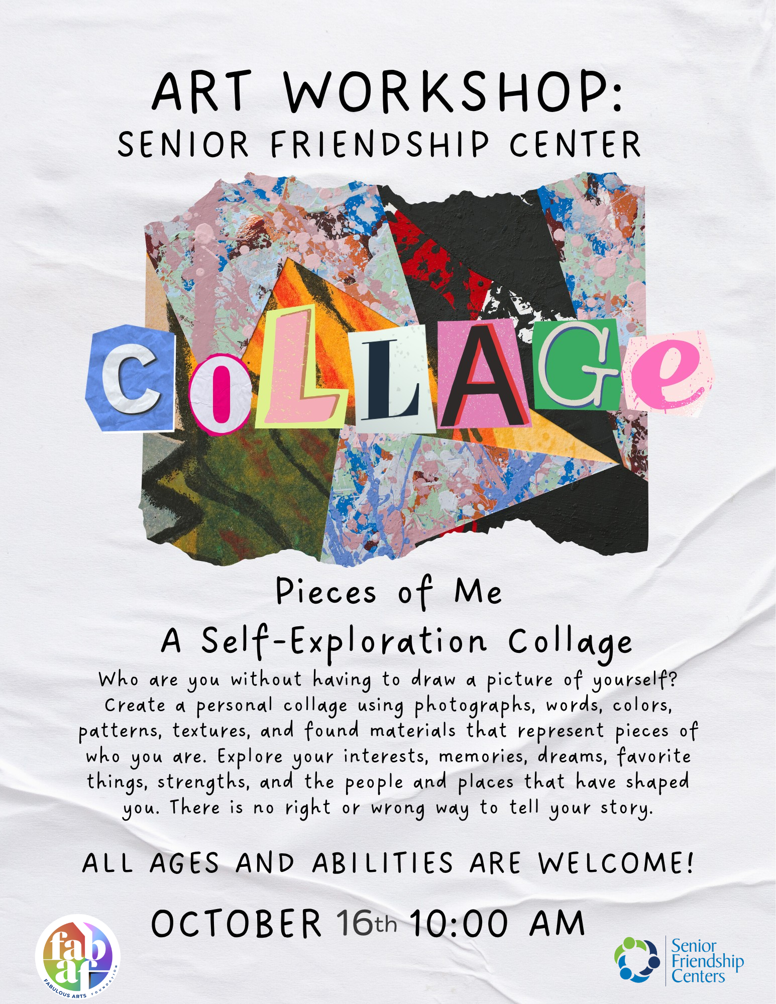 Art Workshop: "Pieces of Me" Self-Exploration Collage w/ Ari
