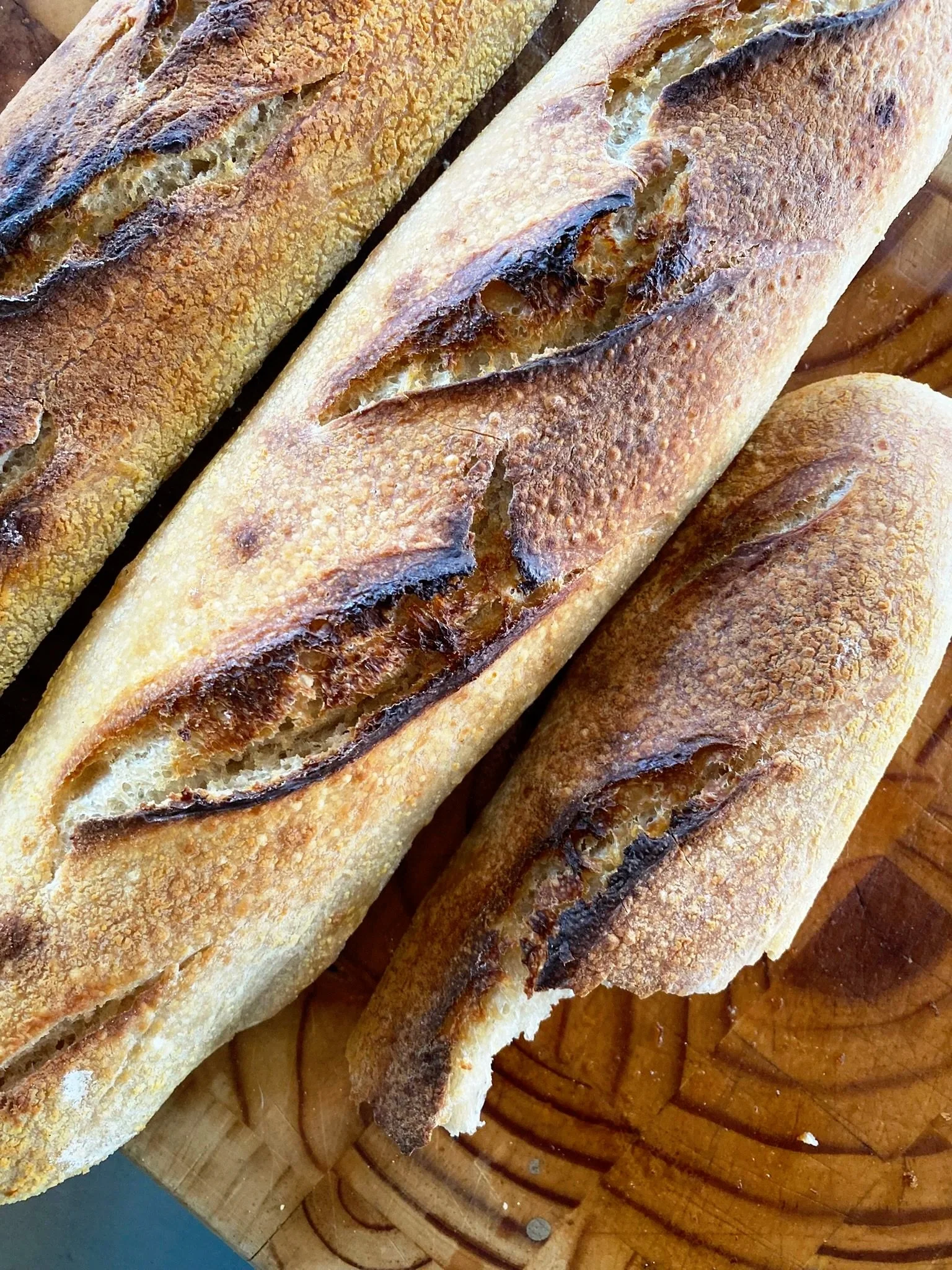 Baguette loaves