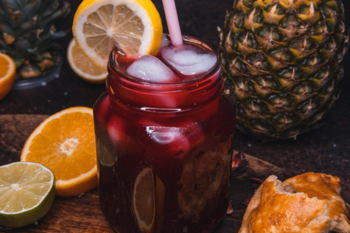 Sobolo-Pineapple and Hibiscus juice
