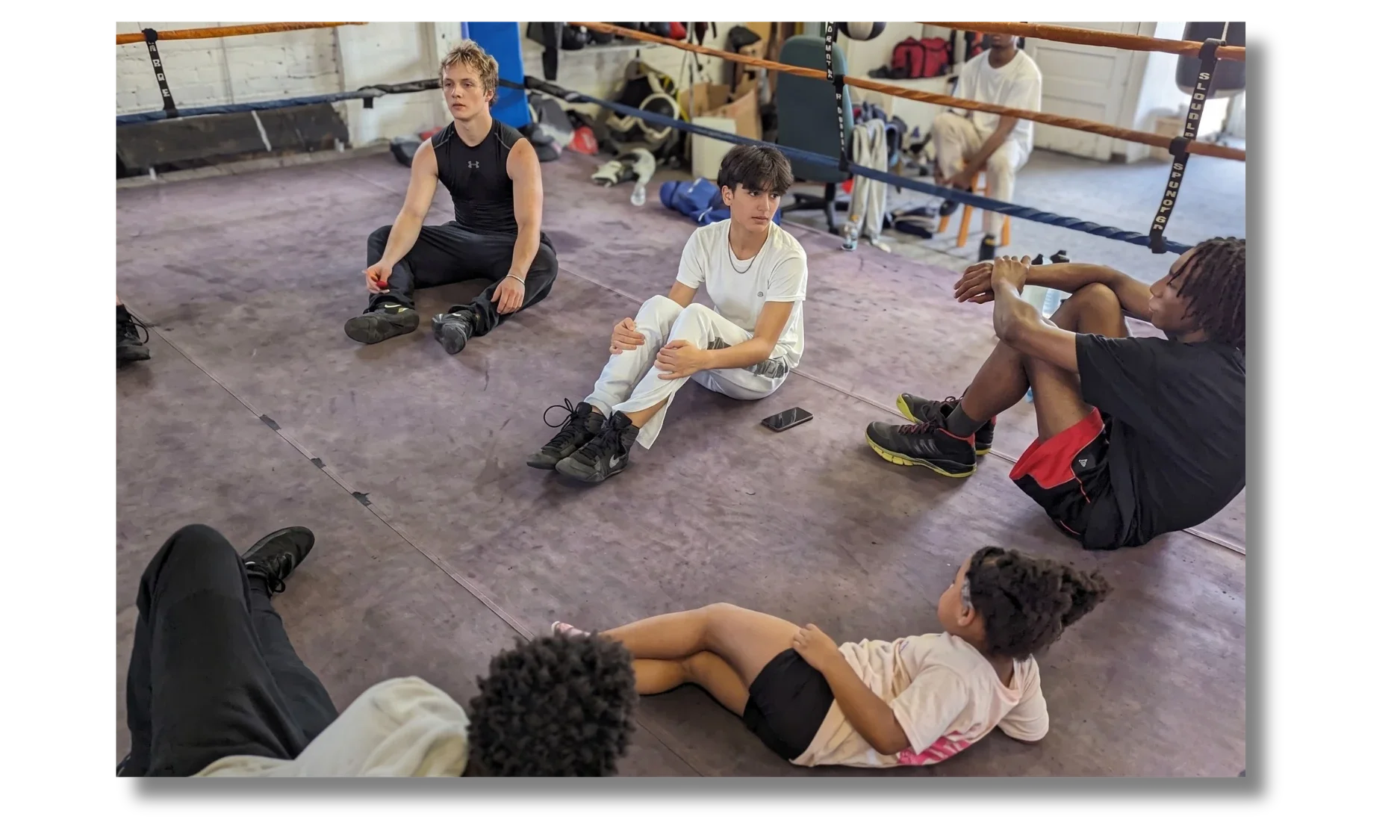 Youth athletes training at Champ's Gym boxing and athletic program in Roanoke Virginia