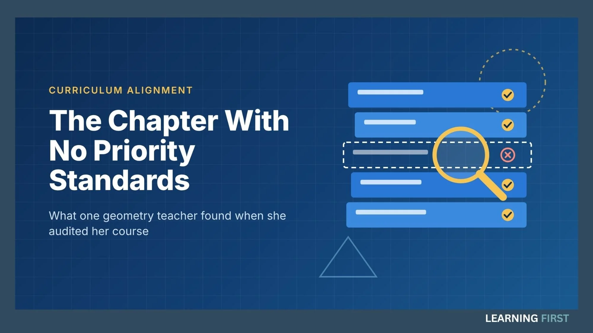 The Chapter With No Priority Standards