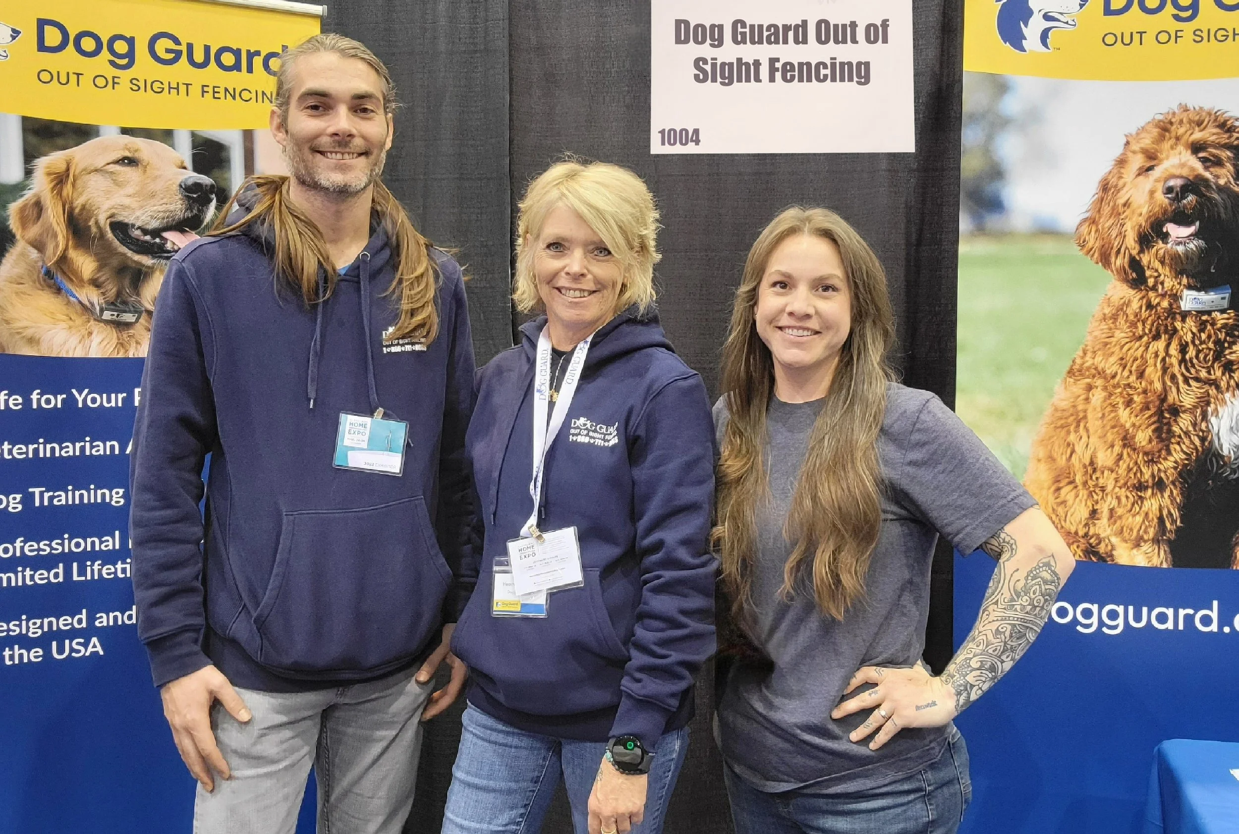 Dog Guard of Ohio team members standing together representing local underground dog fence installation and out of sight fencing service in Northeast Ohio