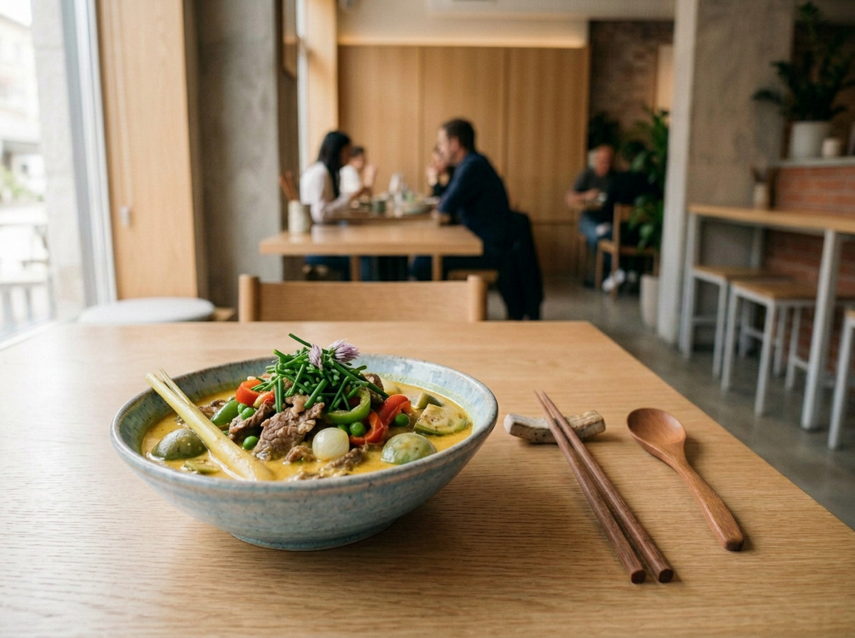Gelbes Thai Curry - Mittagsmenü
