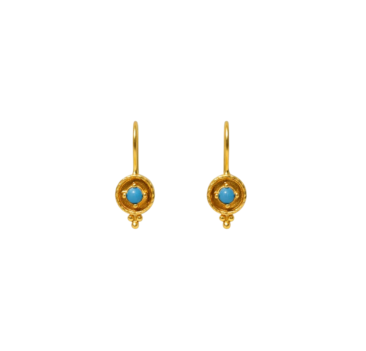 Stud Drop Turquoise Earrings