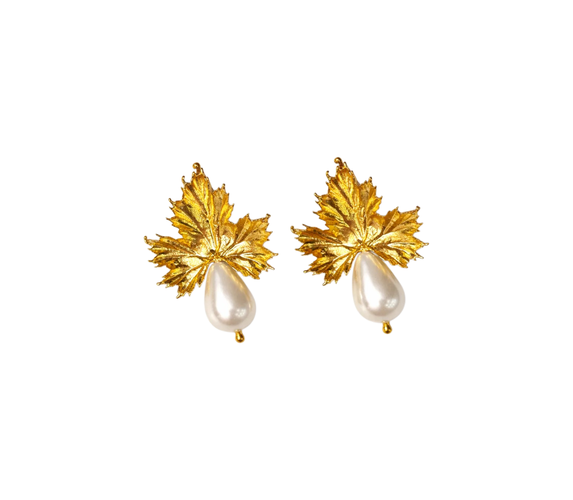 Mallorca Pearl Frond Earrings