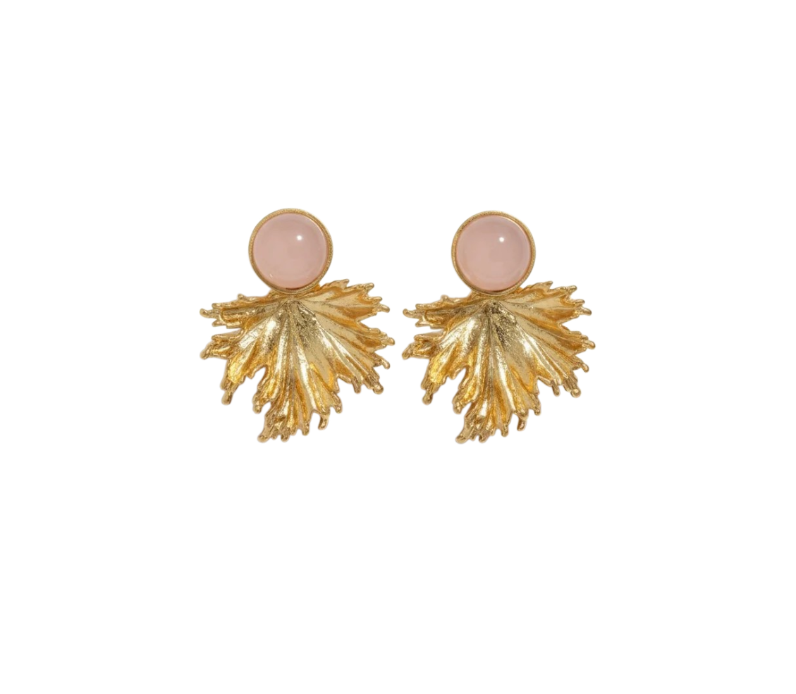 Aurea Rose Quartz Earrings