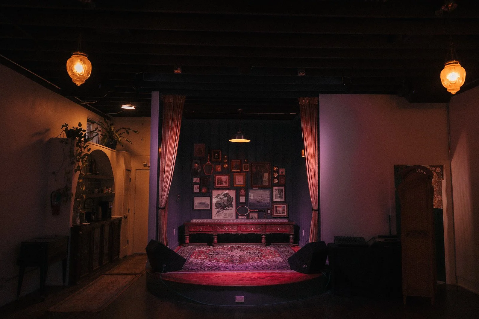 Concert ready stage inside Belafonte Tulsa Oklahoma