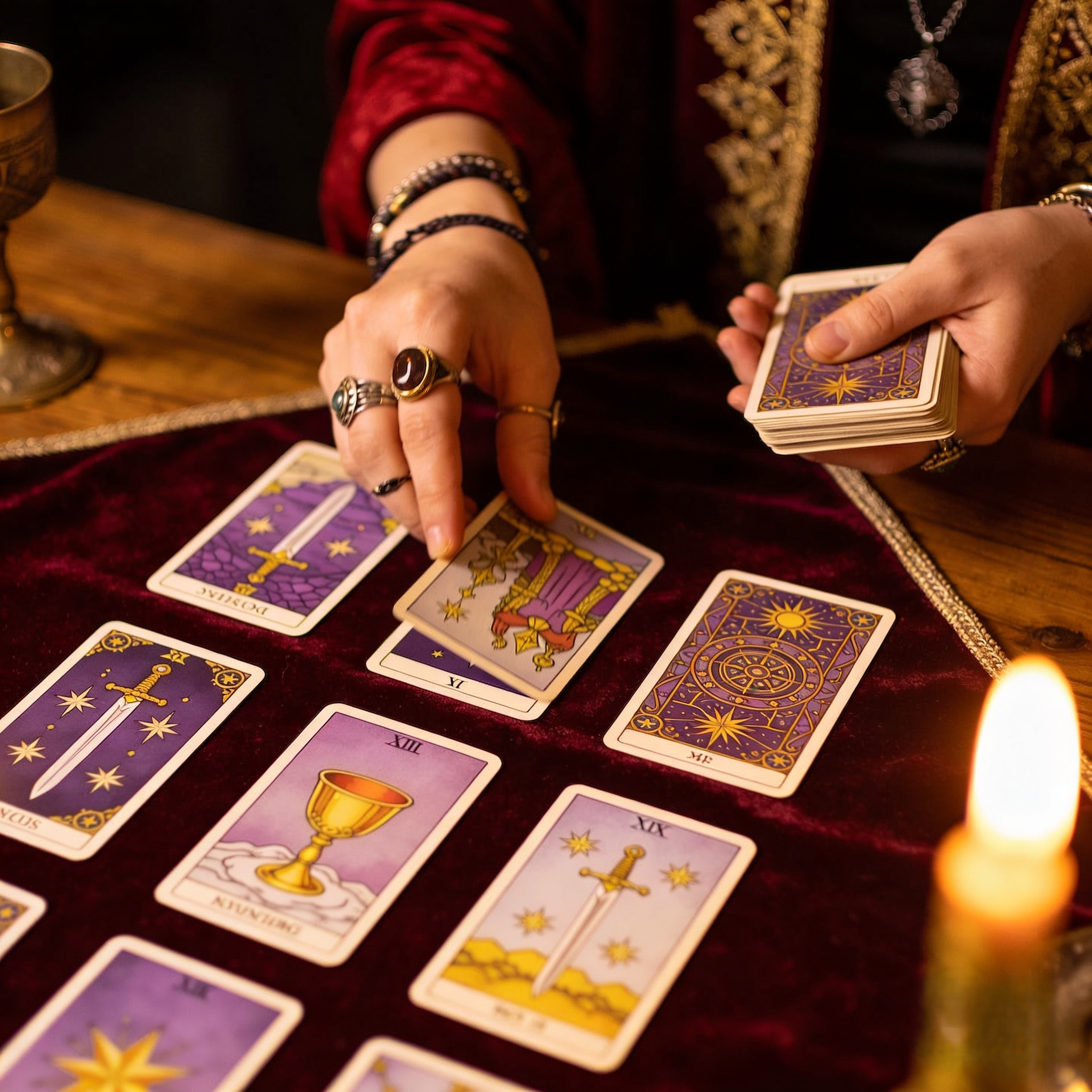 Online intuitive tarot/oracle card readings