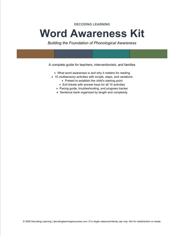 Word Awareness Kit