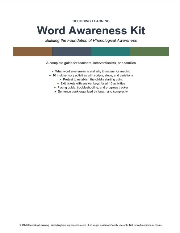 Phonological Awareness Kit Bundle