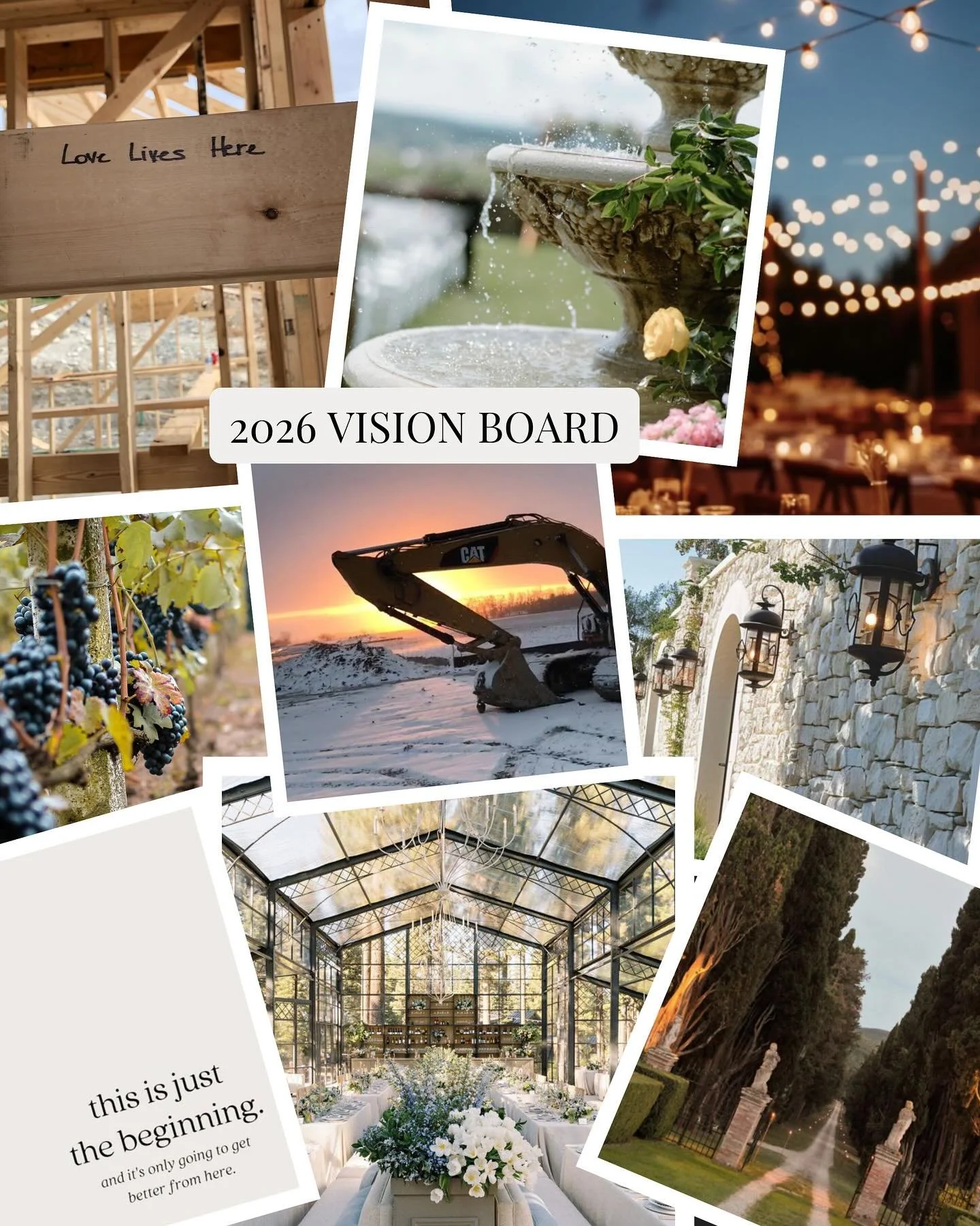 Some of the inspiration shaping what will be an exciting year of development and design at @thejlynnreserve. Grateful for the progress behind us and looking forward to what lies ahead. We're ready for you, 2026!

#thejlynnreserve #paweddings #wedding