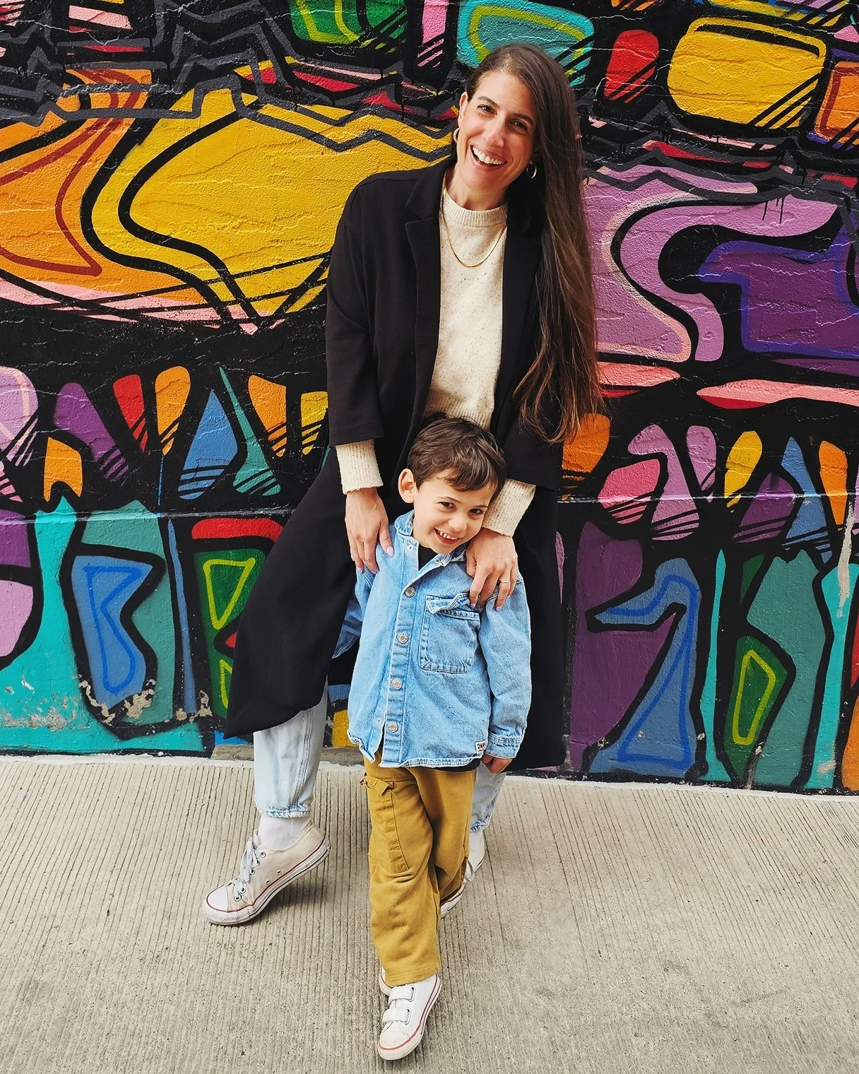 Jacqueline, founder of Only Hearts Club, with her son — a global community for mothers of one.
