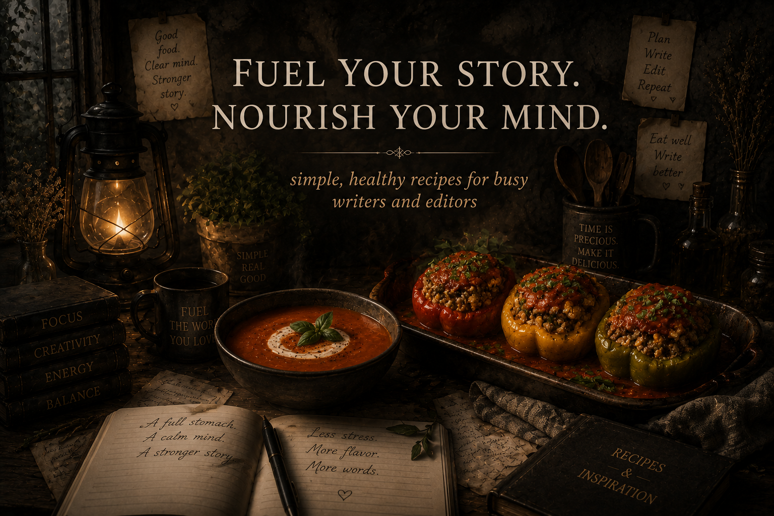 Good food fuels good writing. Here are two of my favorite go-to meals.