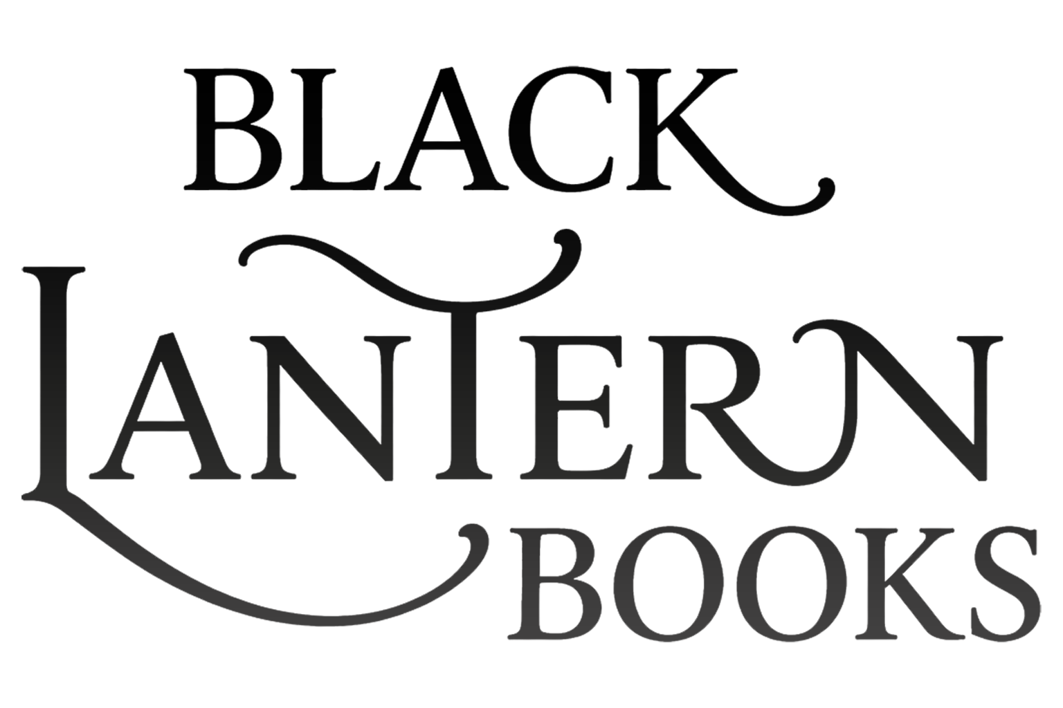 A black, text-based logo with the words 'BLACK' and 'LANTERN' in bold, stylized font, with 'BOOKS' underneath.
