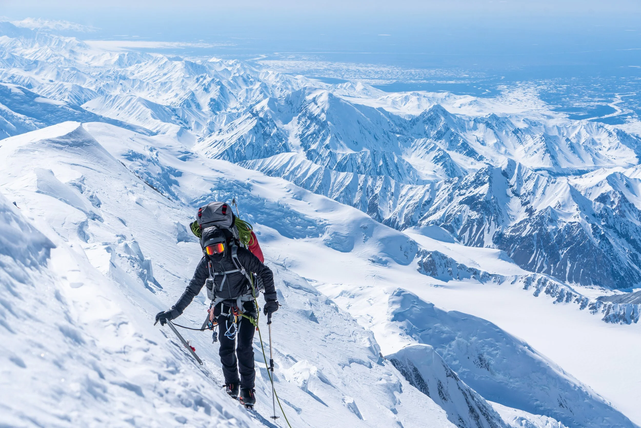 Sam on the 16k ridge.