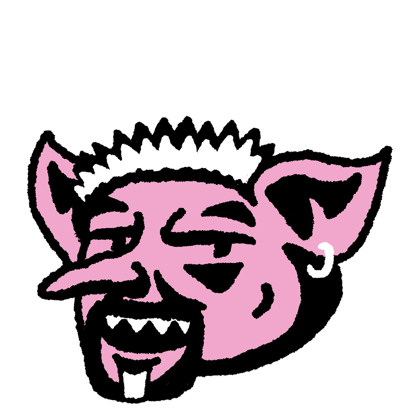A stylized illustration of Connie Ernatt's troll to look like Guy Fieri maybe or just your cool older friend with frosted tips.