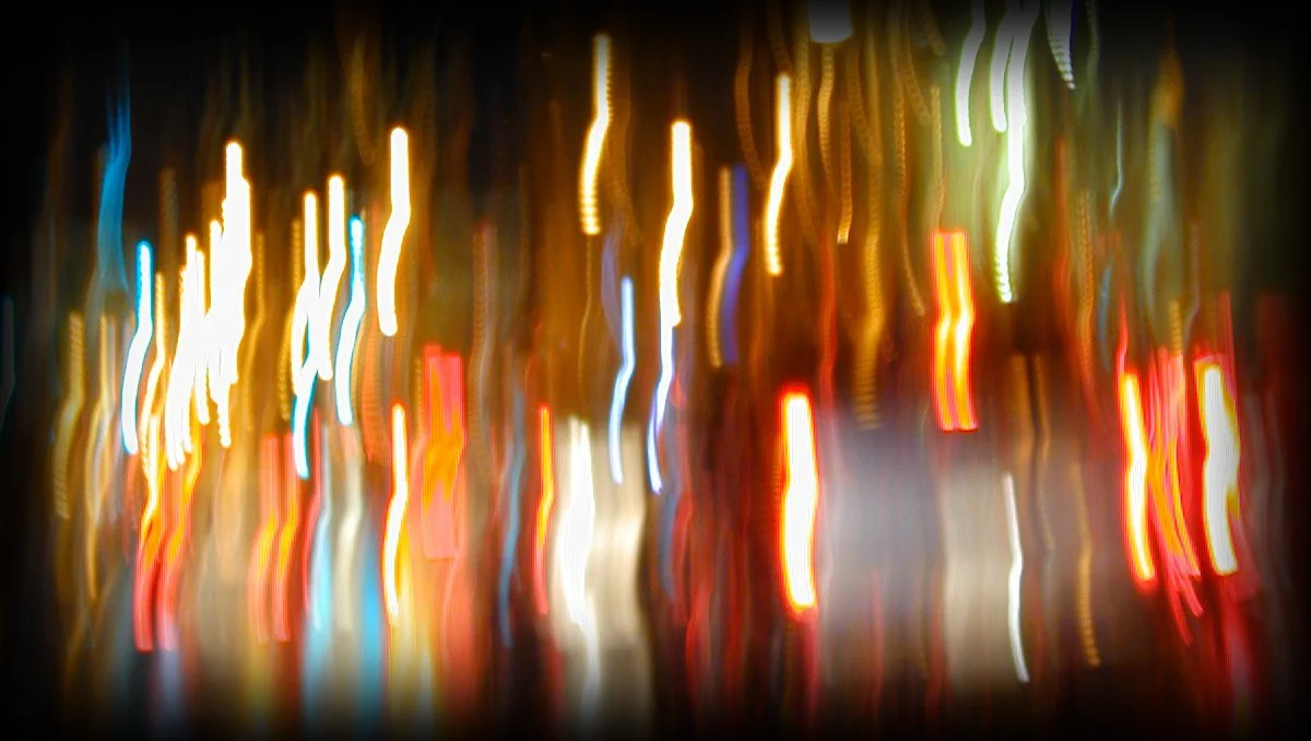 Blured lights in motion