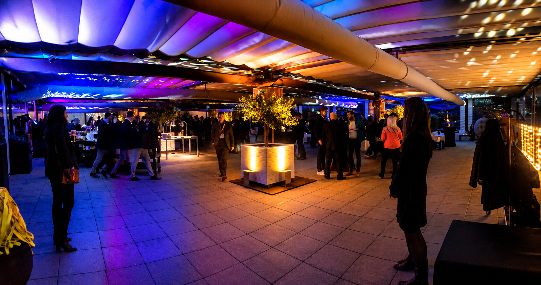 The roof top venue for Looch's performance in Barcelona