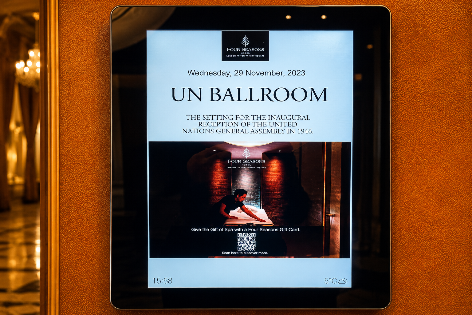 The UN Ballroom at 10 Trinity Square