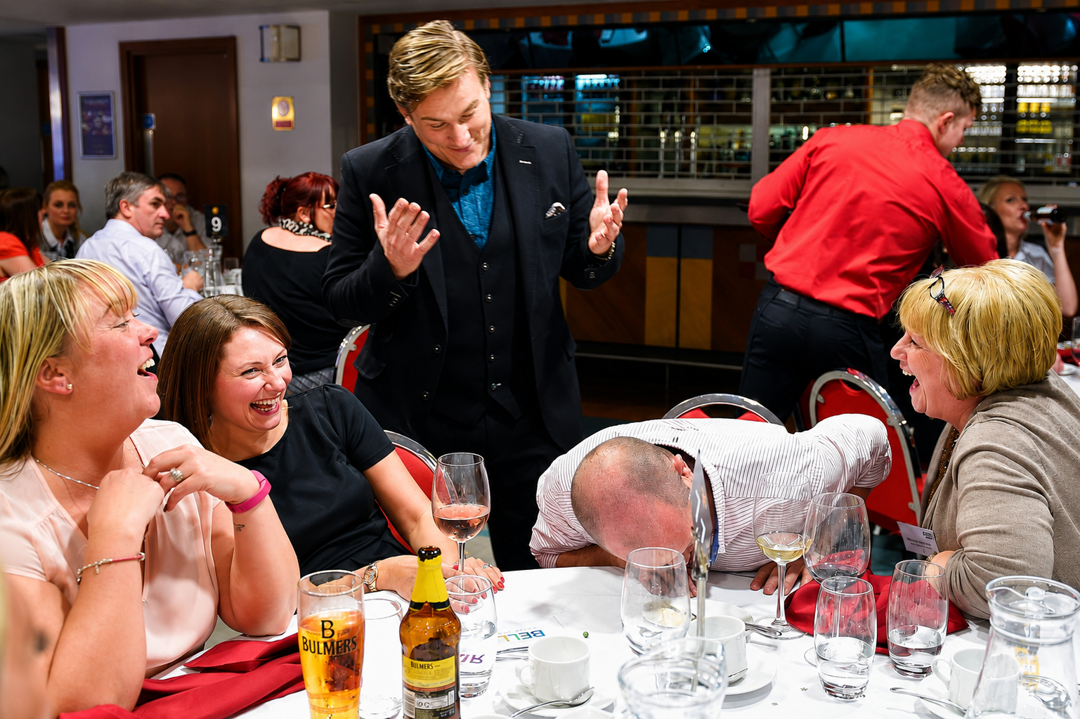Performing Corporate Shows at Old Trafford, Manchester