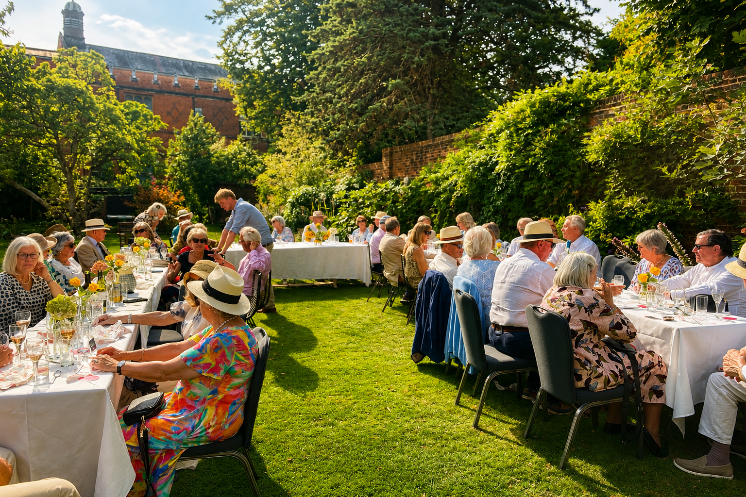 Performing at Eton College - A Private Garden Luncheon Filled with History, Warmth &amp; Mind Reading