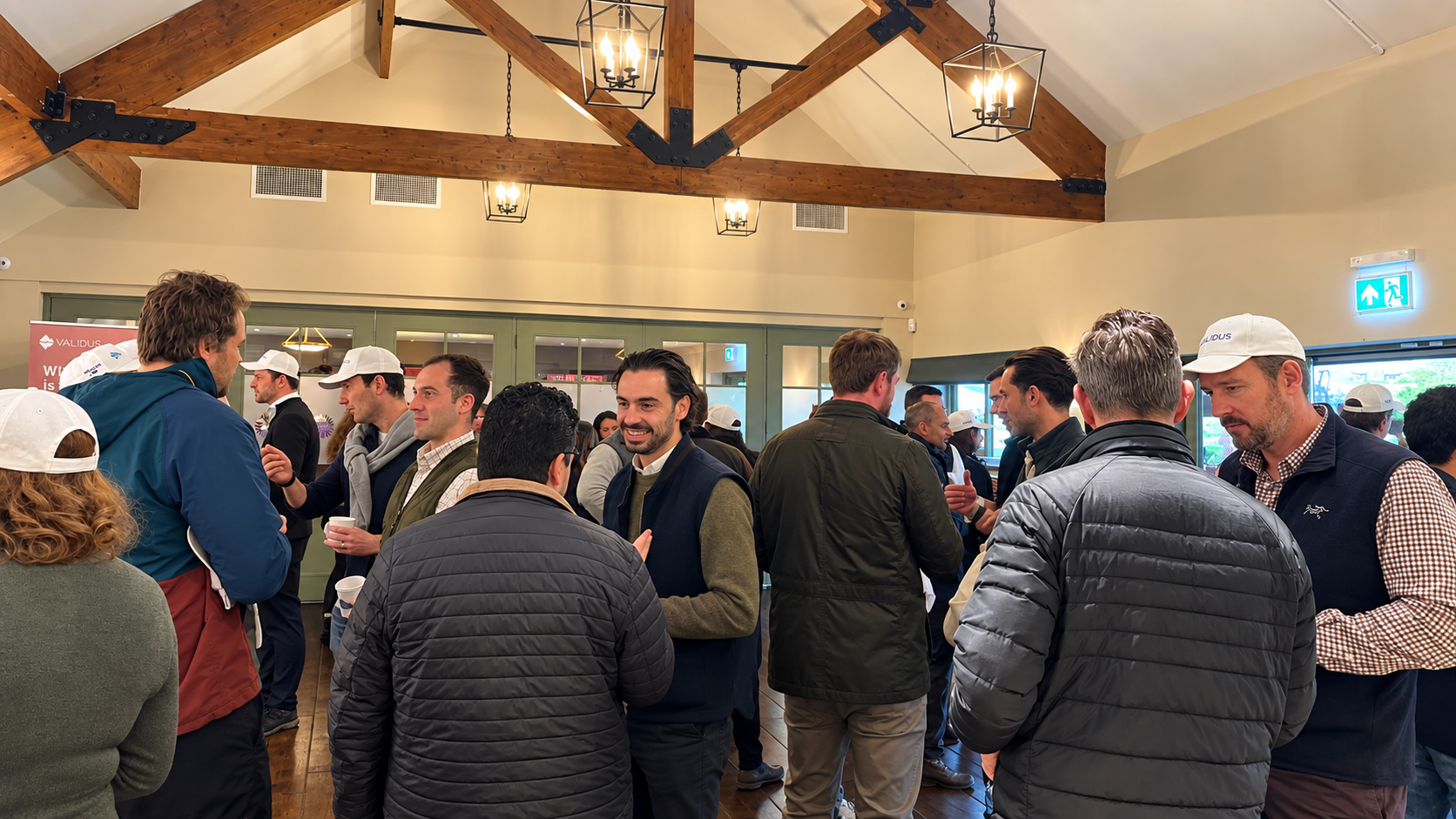 The delegates arrive for the Alpha & Ammo event