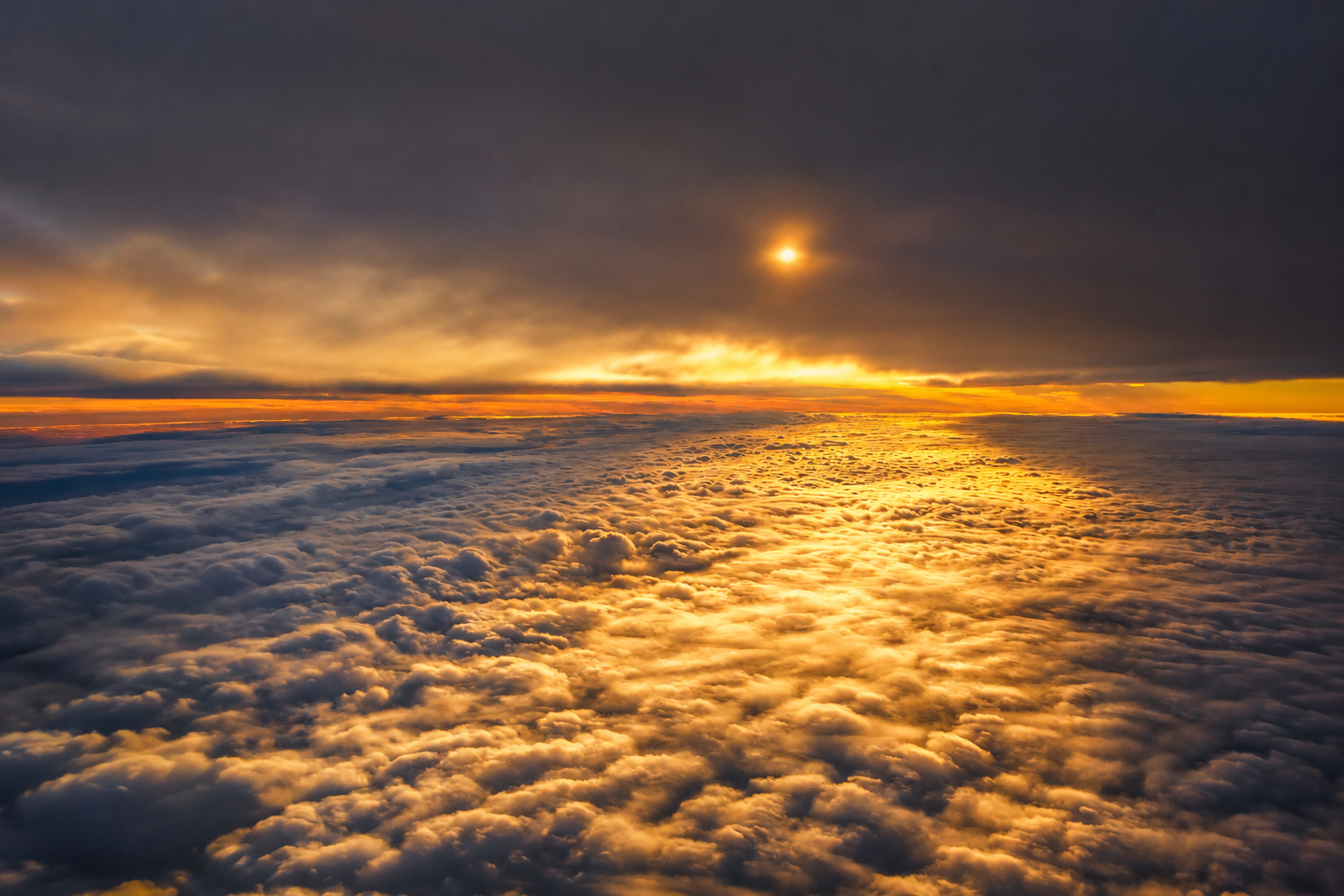 The clouds taken from the plane