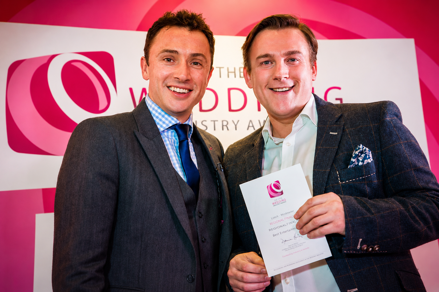Looch being presented with his TWIA award